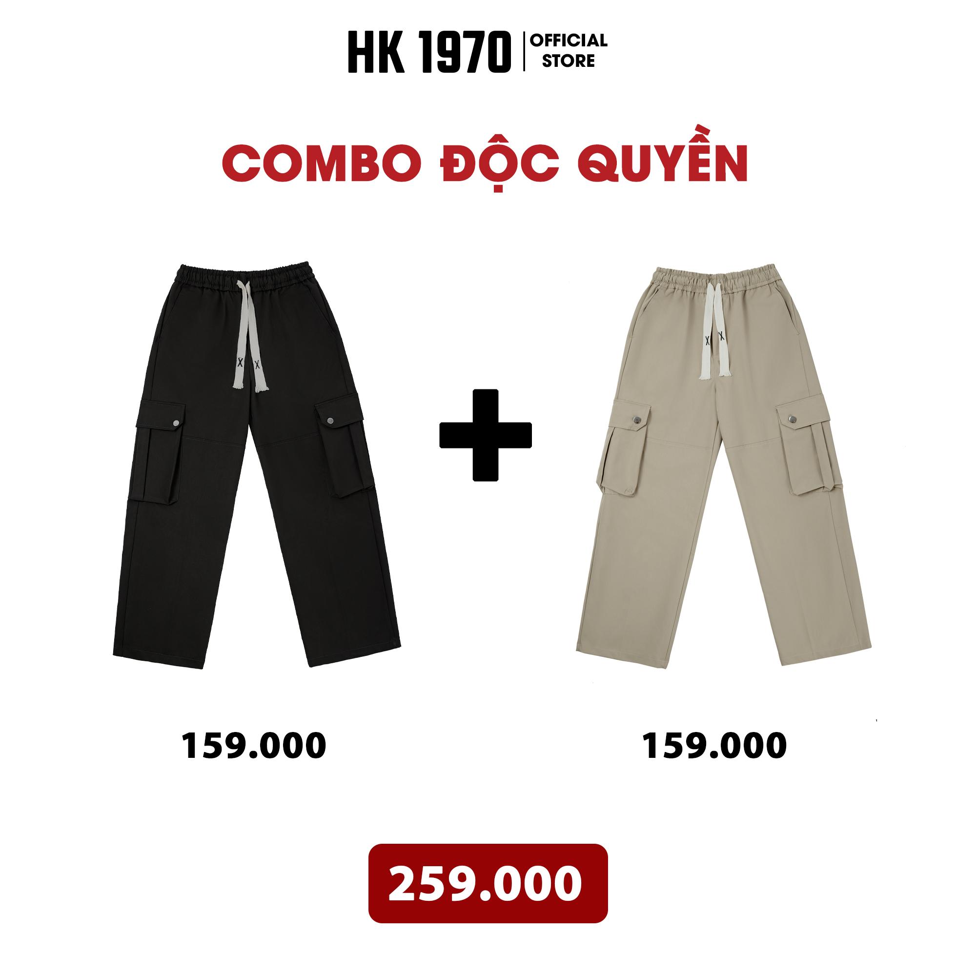 Quần Túi Hộp Dáng Suông, Quần Túi Hộp Vải KaKi Nam Nữ Phong Cách Đường Phố Đơn Giản Basic Q219 Menswear Pants Kaki