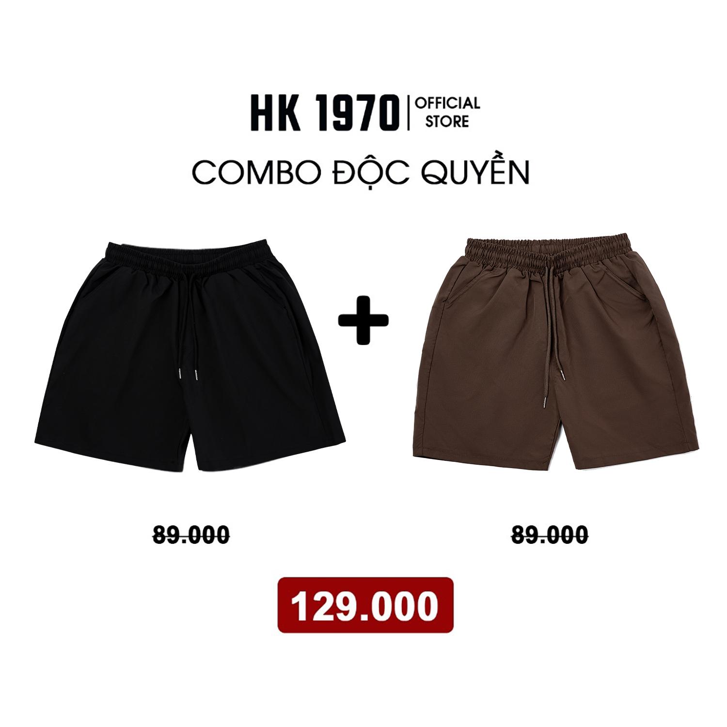 [HK1970 x THÀNH ĐƠN GIẢN] Quần Short Gió Basic Nam Nữ Unisex Chất Vải Gió Cao Cấp Mềm Mịn Form Ống Ngang Gối Q211