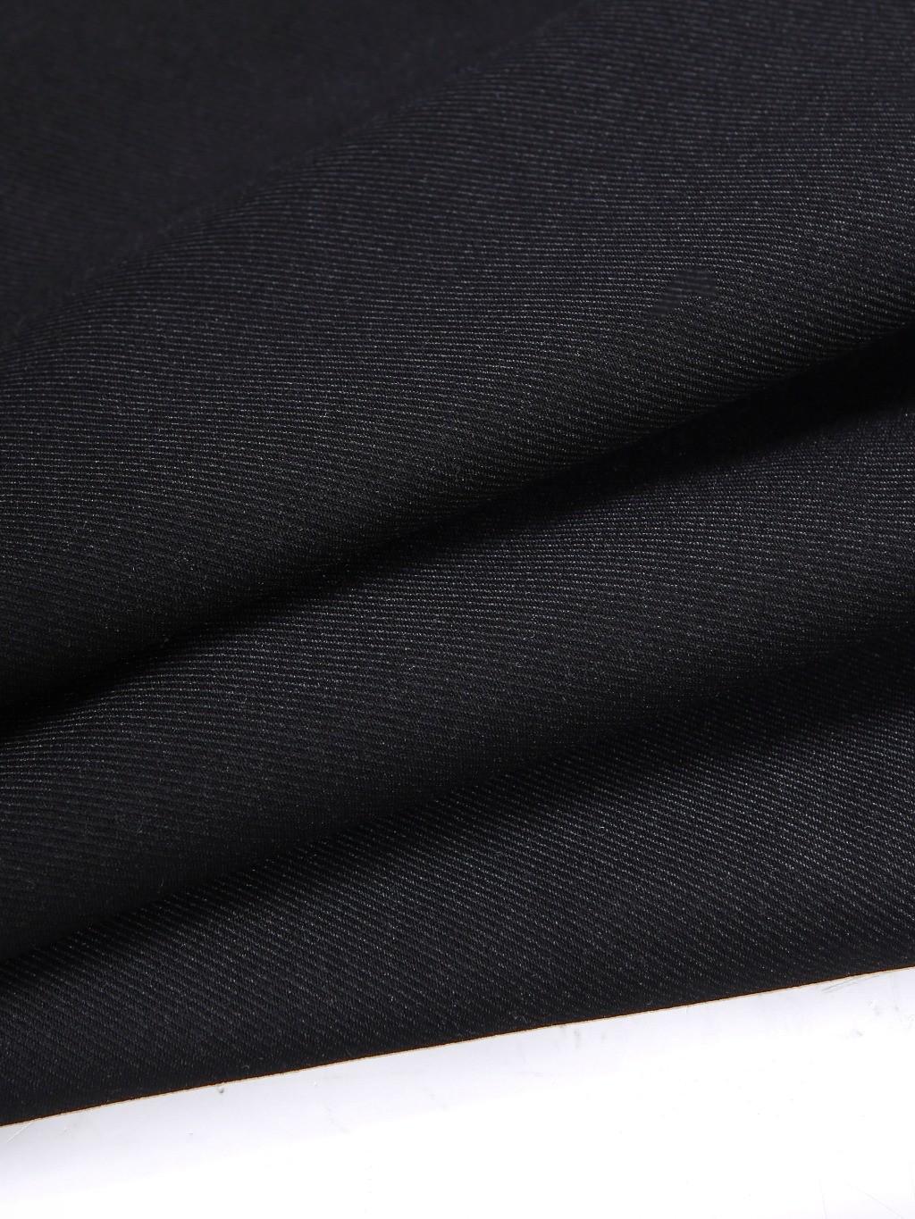 Quần Kaki ống suông cạp chun dáng Baggy Unisex chất liệu Kaki mềm thoáng mát phong cách đơn giản Q188 Menswear Nam Pants Có Túi Đen