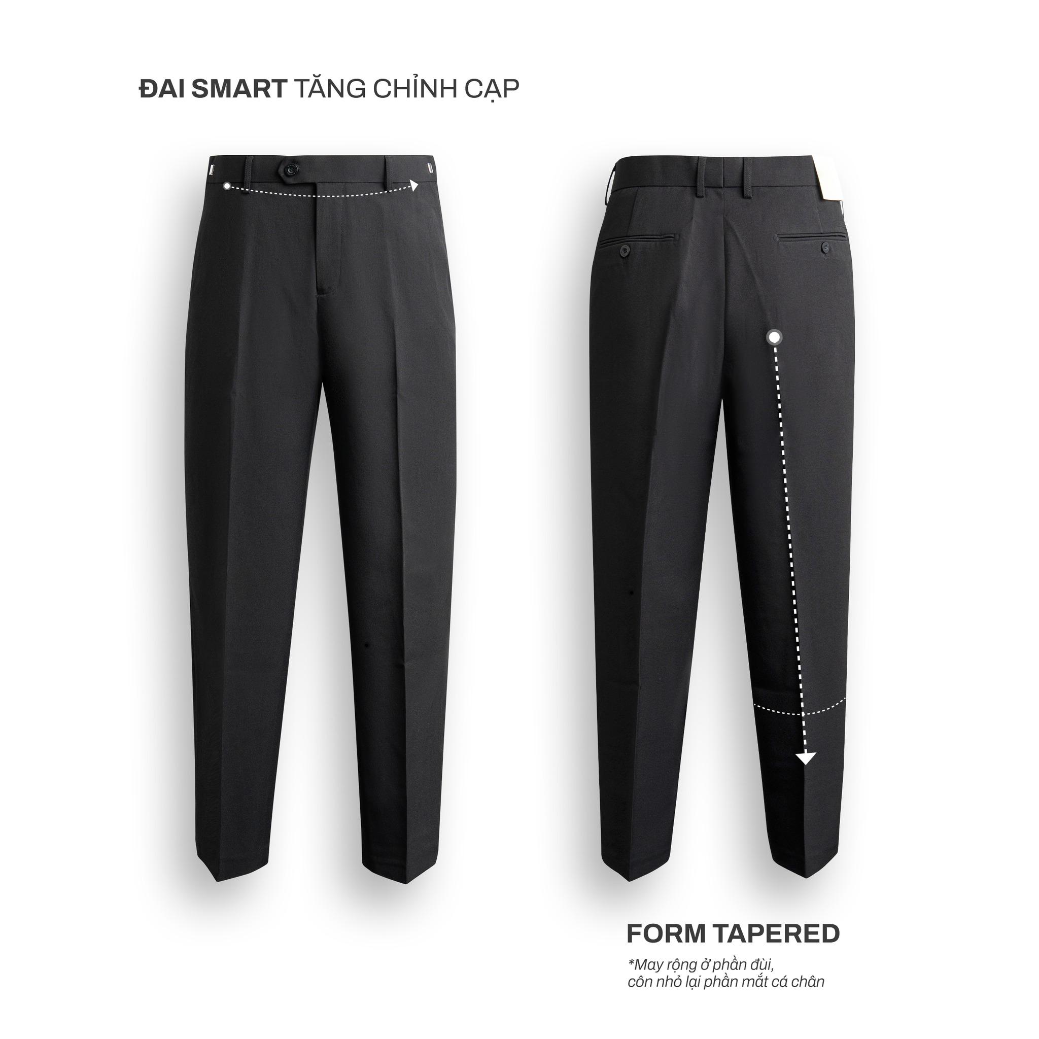 Quần Âu Cạp Điều Chỉnh Độ Rộng Vòng Eo Form Dáng Baggy, Quần Tây Nam Phong Cách Hàn Quốc Co Giãn Q141 Menswear Pants