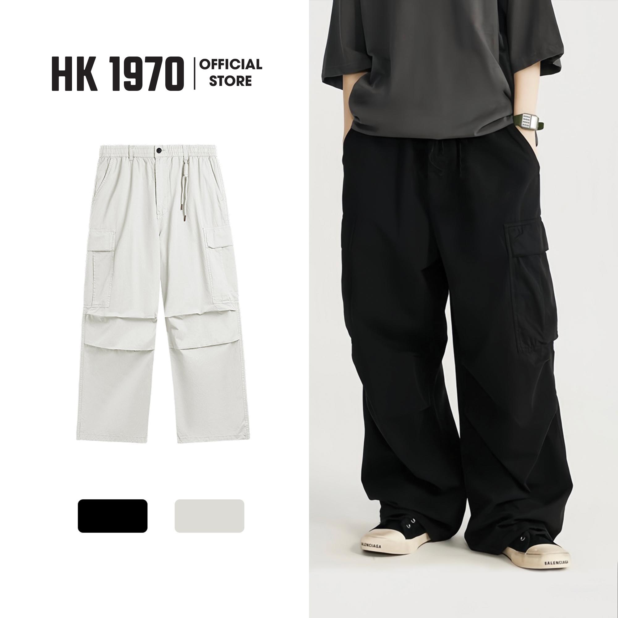 Quần Ống Rộng Túi Hộp 2 Túi Nam Nữ Có Dây Rút Unisex, Quần Túi Hộp Vải Gió Phong Cách Hiphop Đường Phố Q331 Menswear Pants