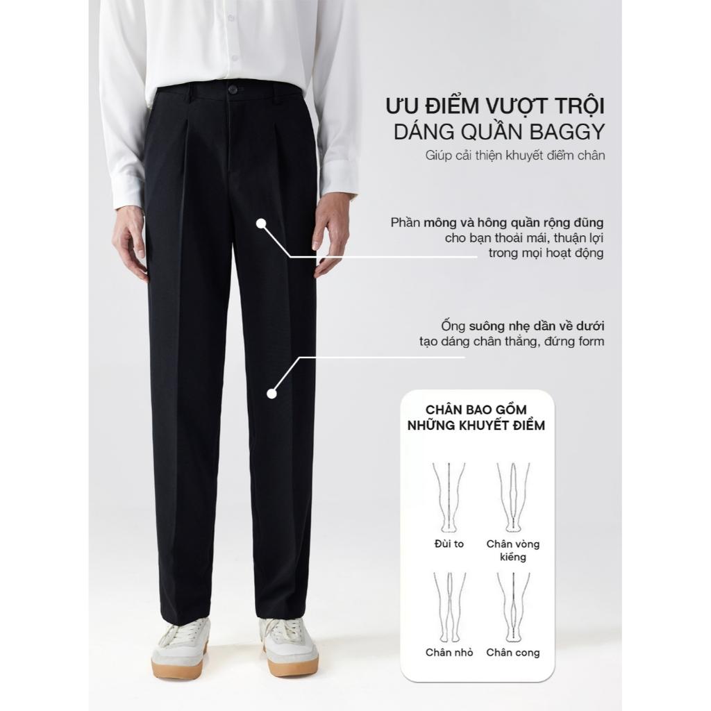 Quần âu nam, quần tây nam phong cách hàn quốc form slimfit đẹp cùng chất vải tuyết mưa ống côn Q181 Menswear Pants