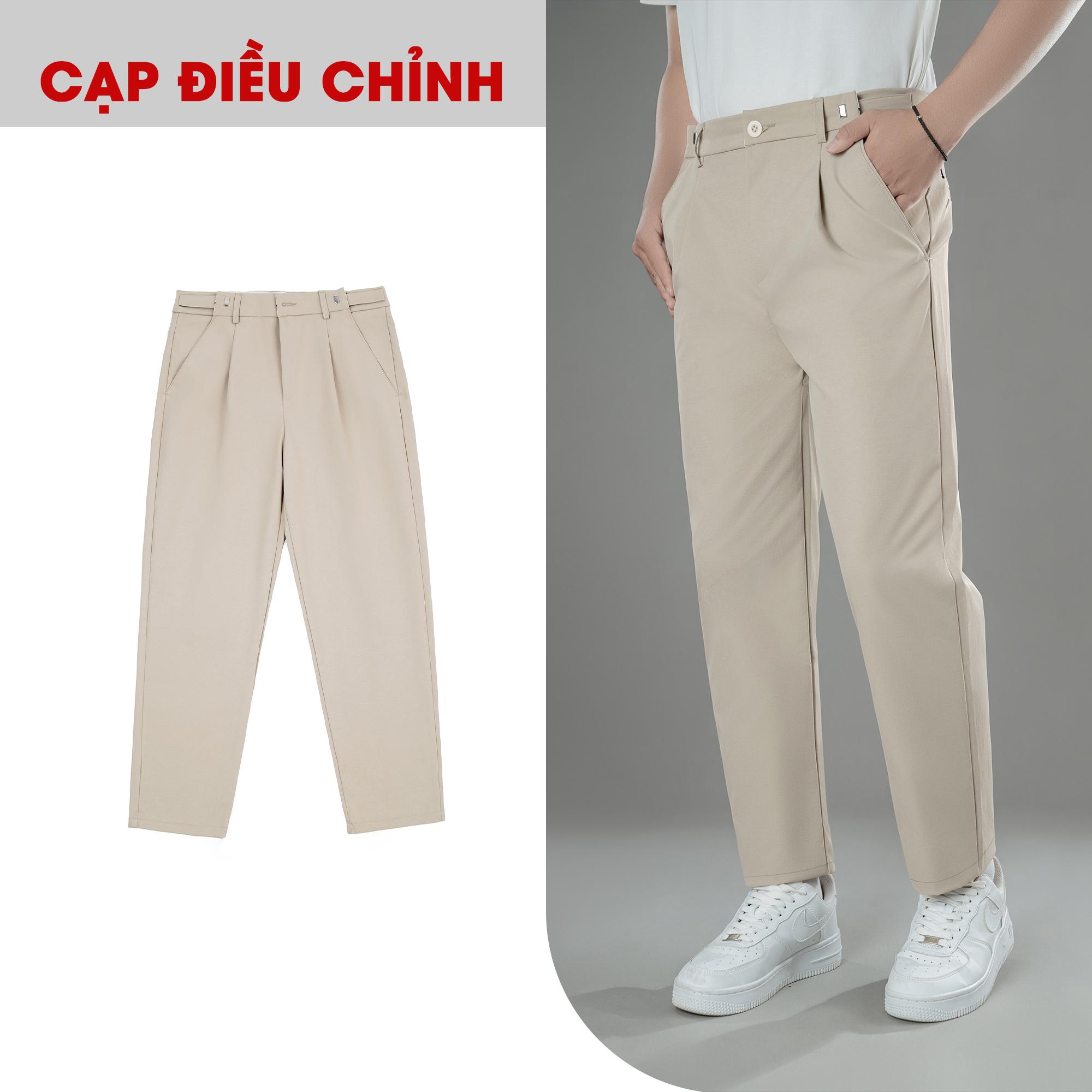 Quần KaKi Nam Sitetab Chỉnh Eo Linh Hoạt, Vải Kaki 280gsm Mềm Mượt Thiết kế Cạp Cao Form Dáng Baggy Phong Cách Hàn Quốc Q221