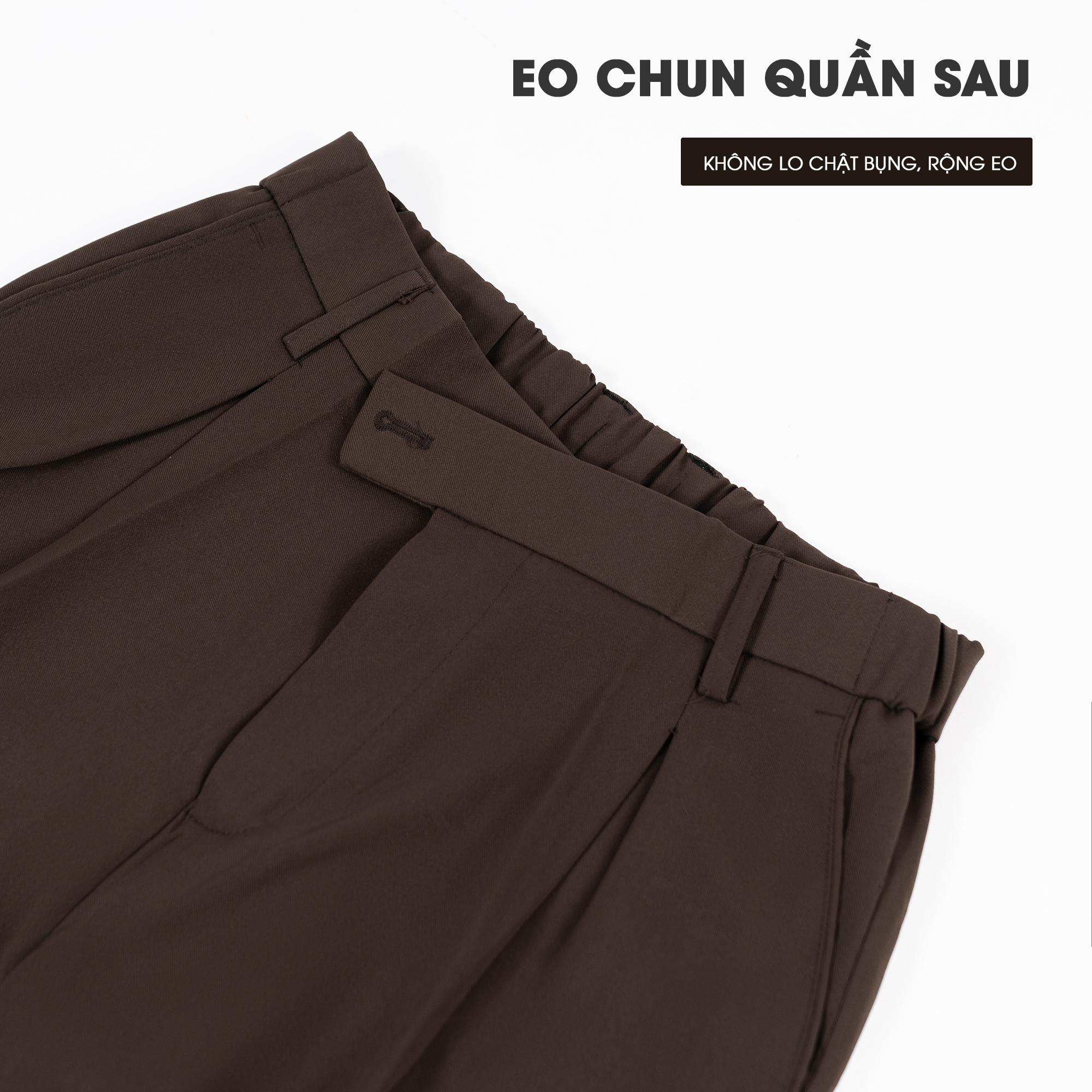 [BẢN NÂNG CẤP] Quần Tây Nam Cạp Chun Sau, Quần Âu Nam Ống Suông Vải Gold Cao Cấp Mềm Mịn Form Dáng Hàn Quốc Q214