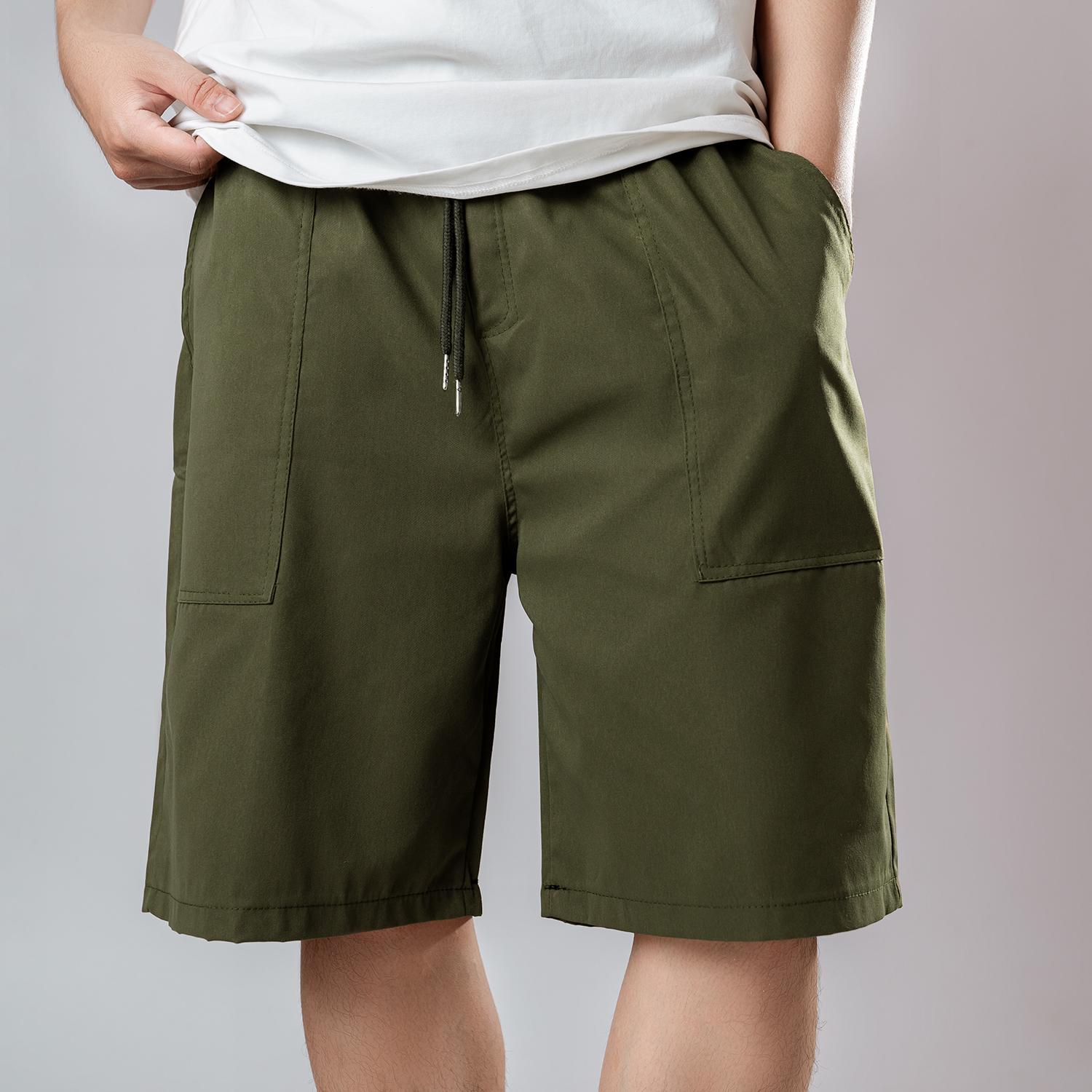Quần Short KaKi Nam Nữ Unisex Chất Vải KaKi 2 Da Form Ống Rộng Oversize Dài Qua Gối Q207 quan thethao
