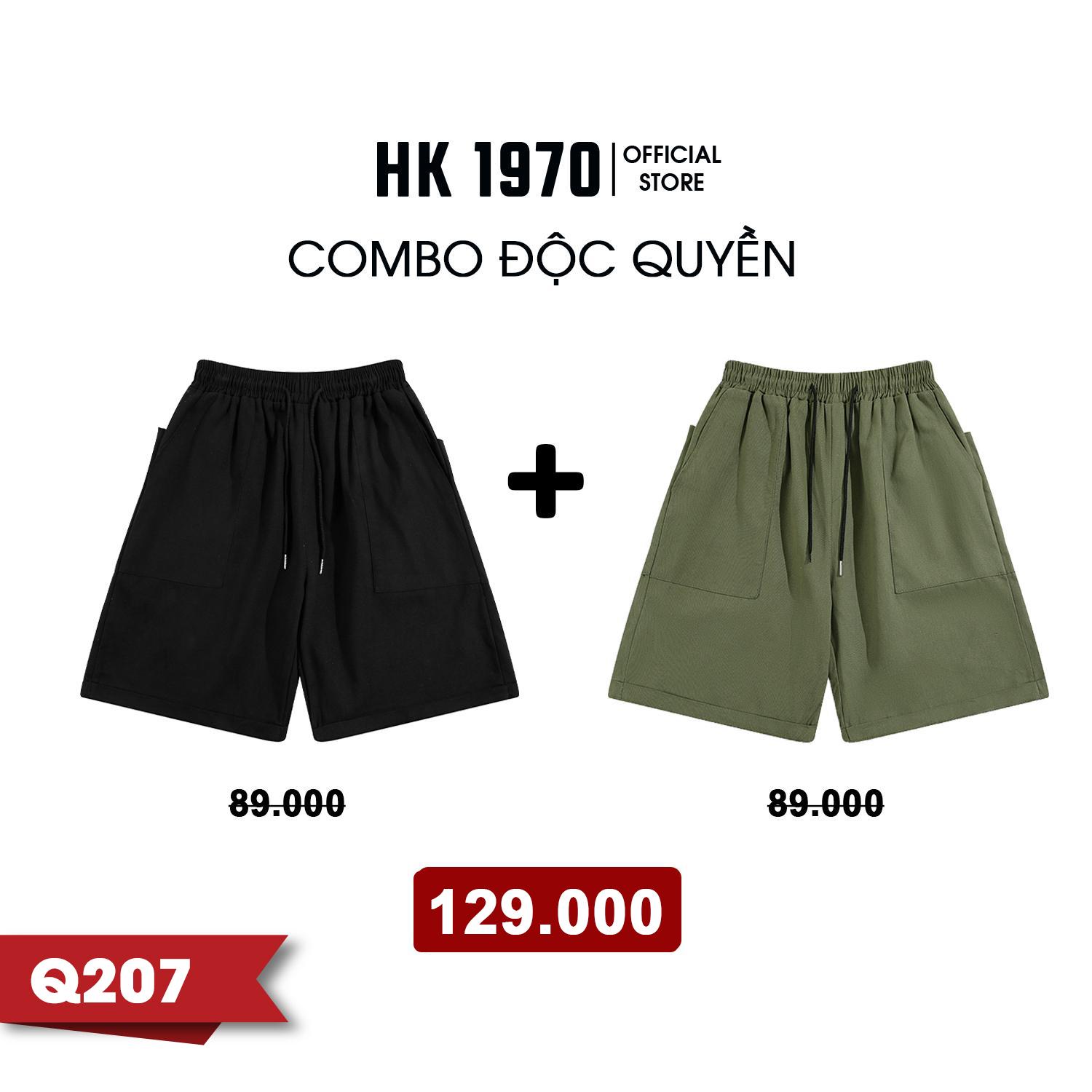 Quần Short KaKi Nam Nữ Unisex Chất Vải KaKi 2 Da Form Ống Rộng Oversize Dài Qua Gối Q207 quan thethao