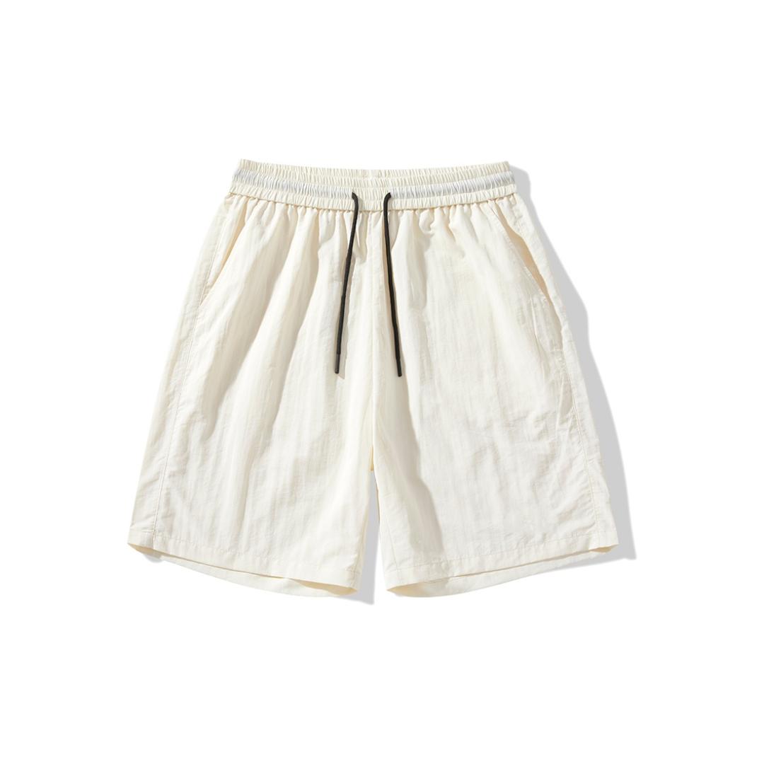Quần Short Gió Nhăn Nam Nữ Unisex 150GSM Chất Vải Gió Nhăn Cao Cấp Mềm Mịn Form Ống Rộng Oversize Dài Ngang Gối Q210