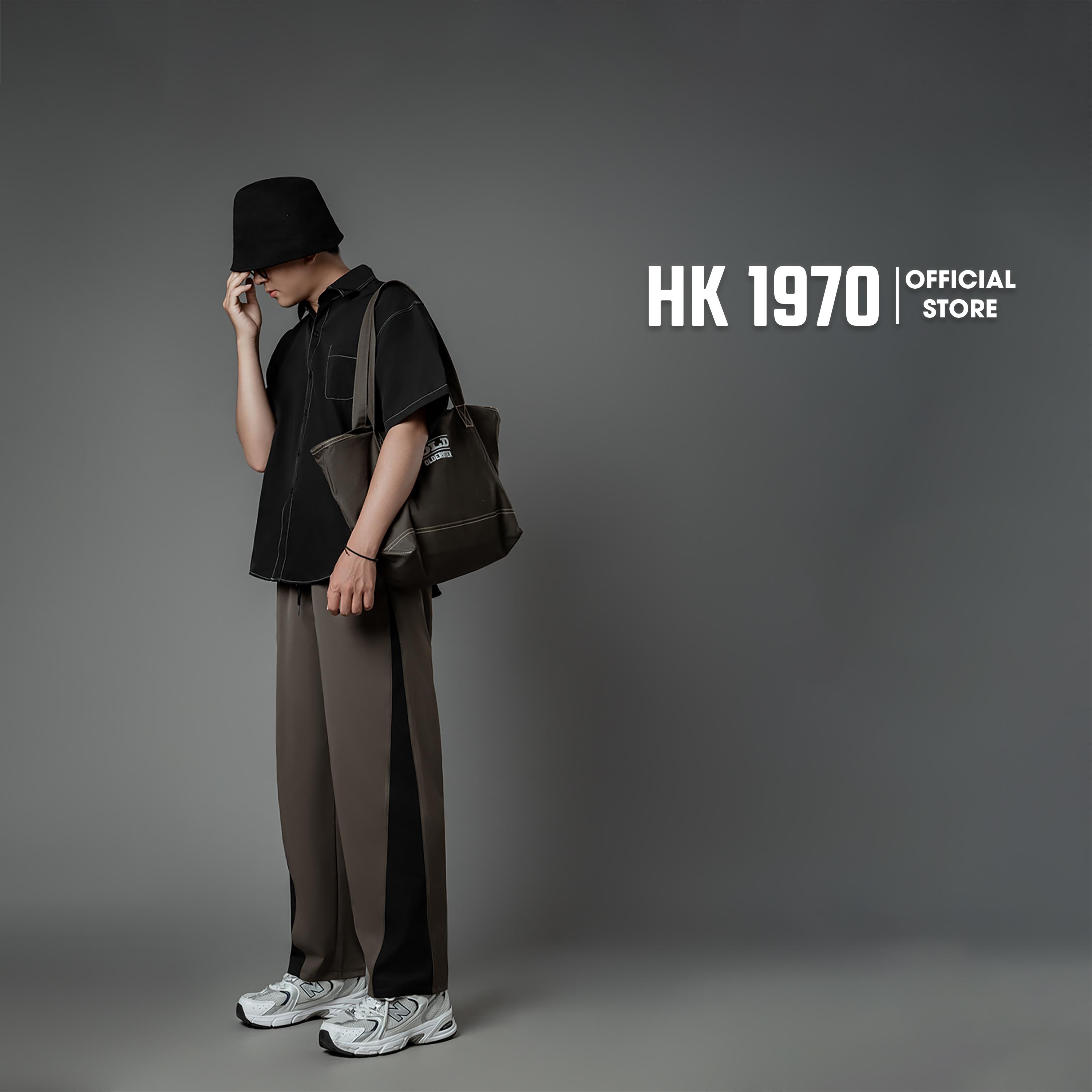 Quần Gió HK1970 Ống Suông Vải Thể Thao Co Giãn Nhẹ, Vải Thoáng Mát, Mềm Mịn Phong Cách Đường Phố Phá Cách Q223