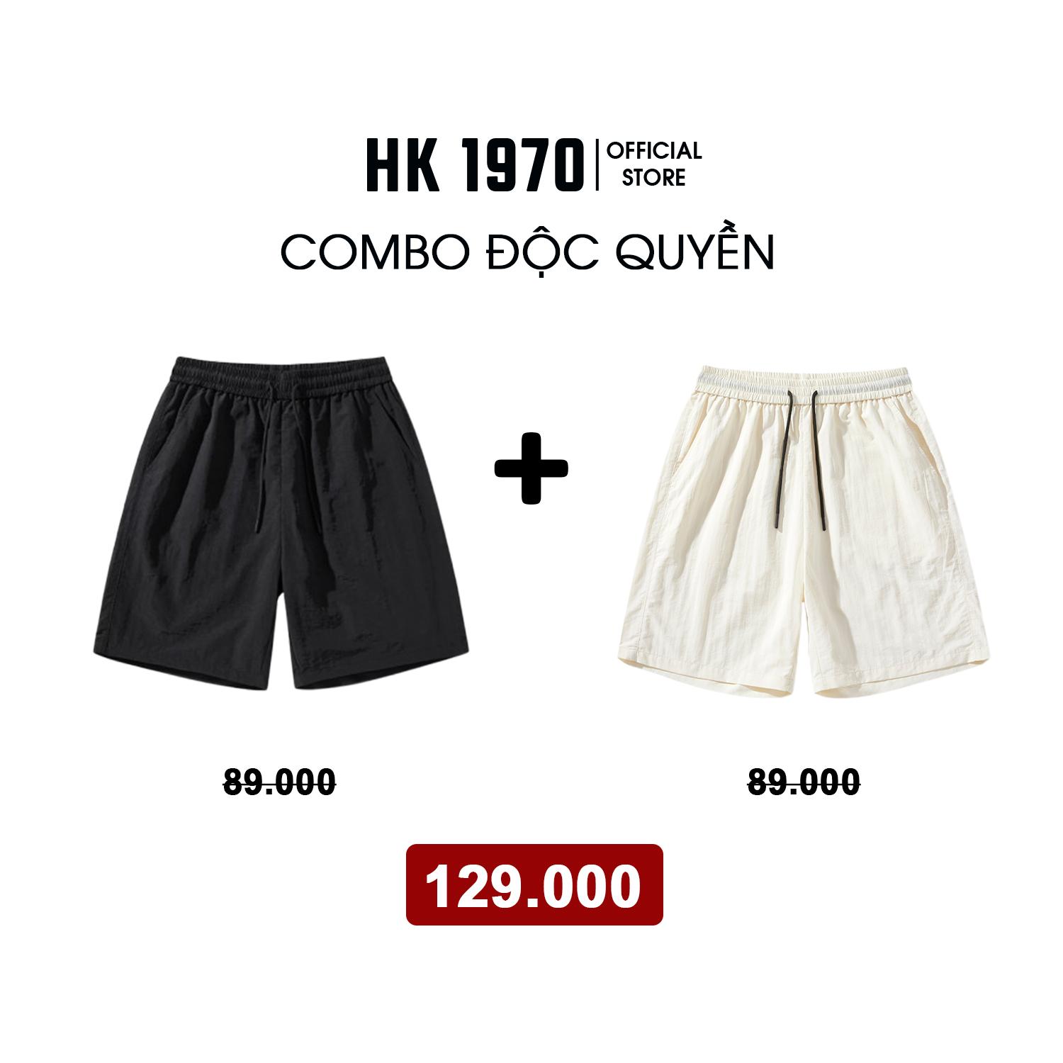 Quần Short Gió Nhăn Nam Nữ Unisex 150GSM Chất Vải Gió Nhăn Cao Cấp Mềm Mịn Form Ống Rộng Oversize Dài Ngang Gối Q210
