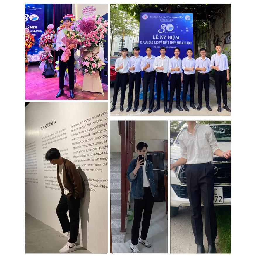 Quần âu nam cạp chun ẩn dáng baggy chất liệu cotton co giãn nhẹ, thoáng khí, mềm mịn, thanh lịch Q142 Menswear Pants quần  âu quana  unam Có Túi
