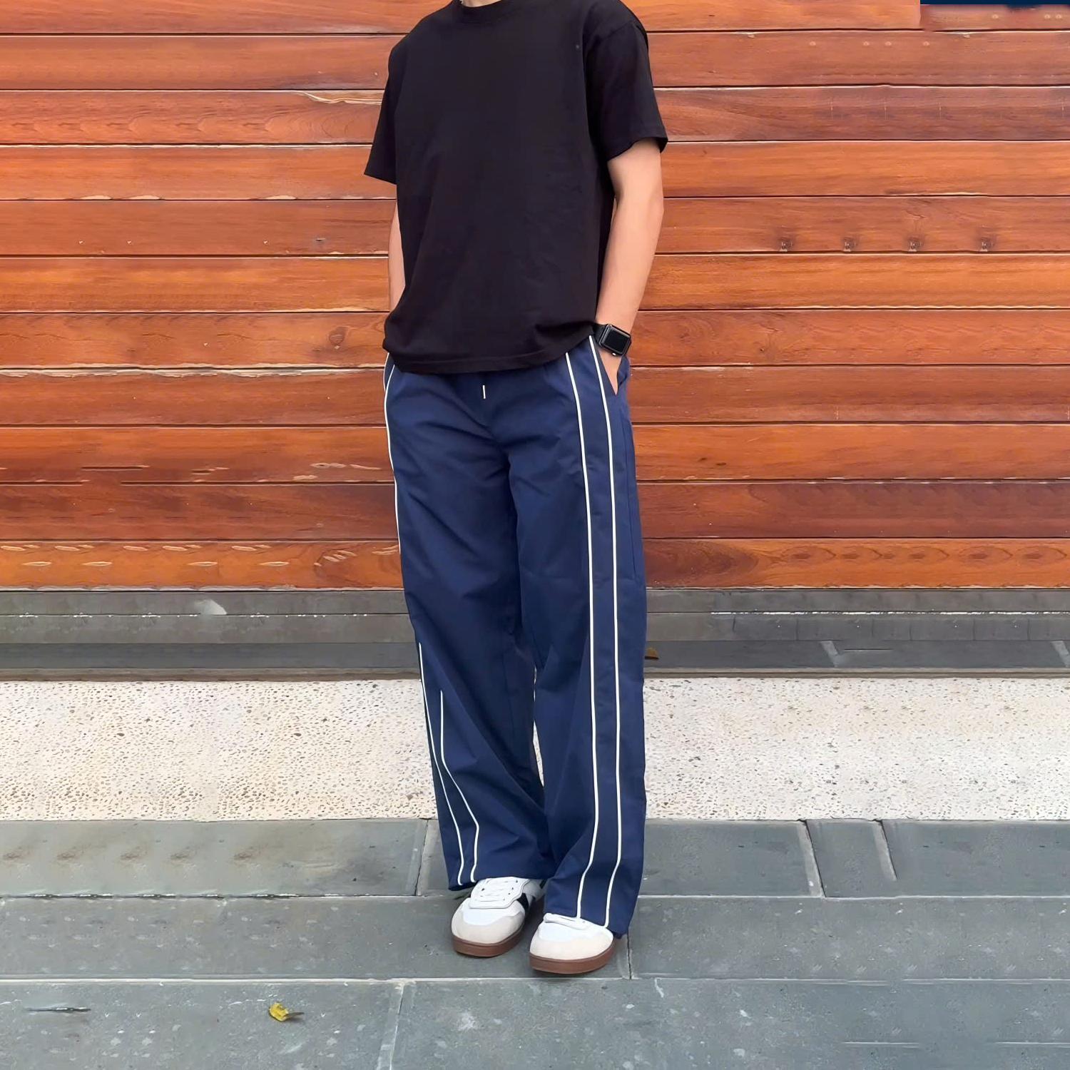 Quần Thể Thao Nam Nữ Có Dây Rút Chất, Dáng Rộng Trẻ Trung Dễ Phối Đồ Thời Trang - Q184 Menswear Pants quần _ gió nam