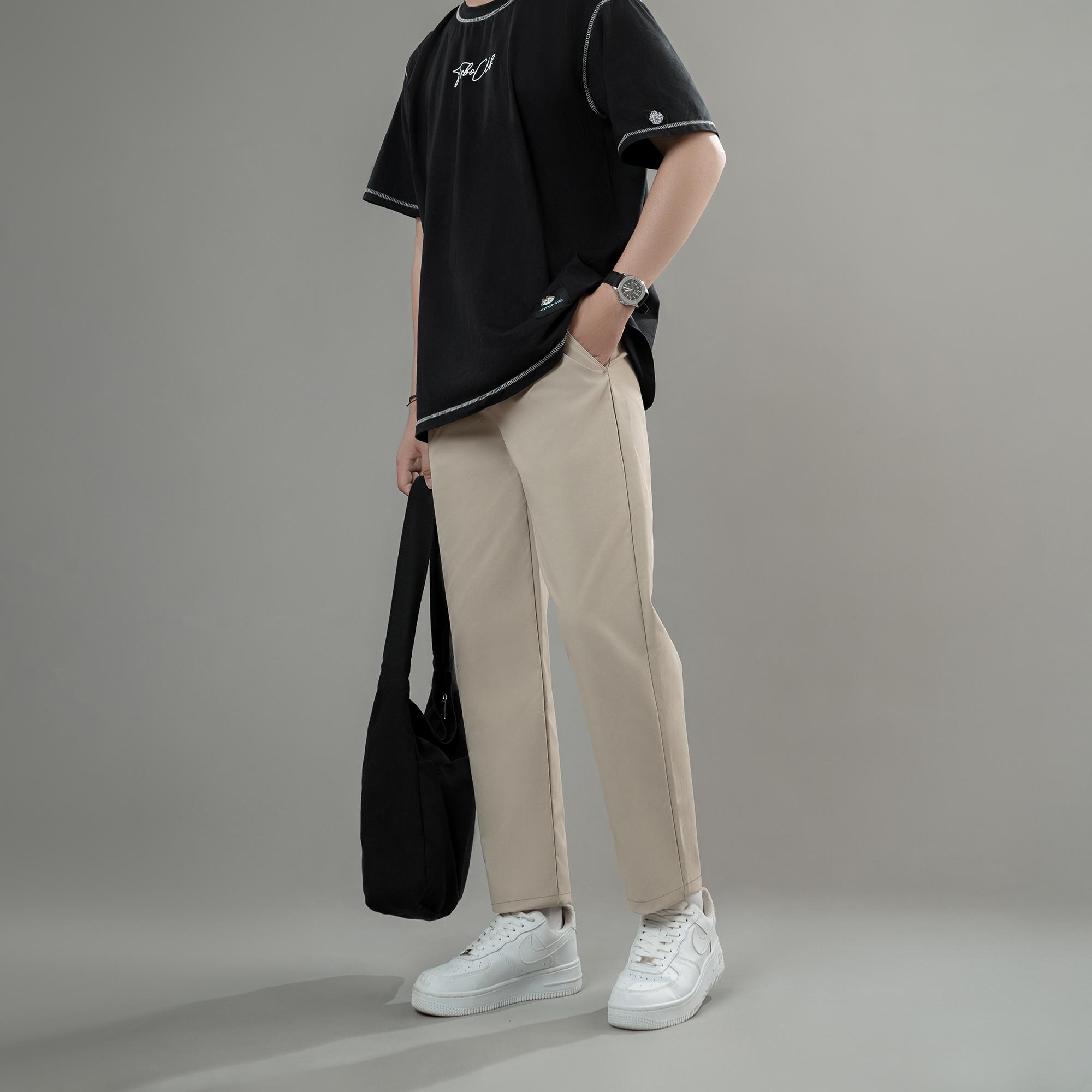Quần KaKi Nam Sitetab Chỉnh Eo Linh Hoạt, Vải Kaki 280gsm Mềm Mượt Thiết kế Cạp Cao Form Dáng Baggy Phong Cách Hàn Quốc Q221