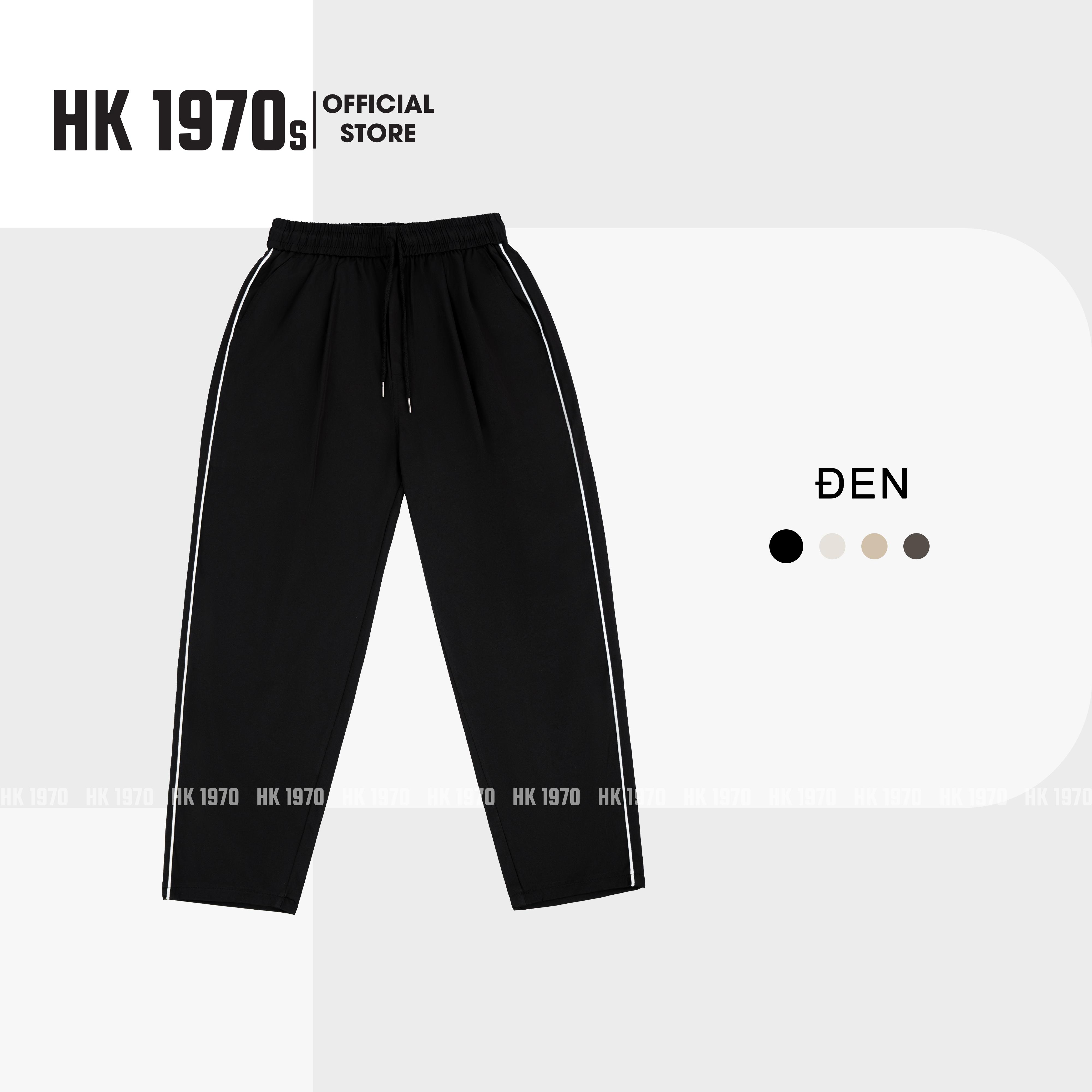 Quần Gió Thể Thao Mềm Mịn Co Giãn Nhẹ Dáng Baggy Quần Ống Suông Nam Nữ Unisex Cho Mùa Hè Q222 Màu Đen Kaki Nâu Be