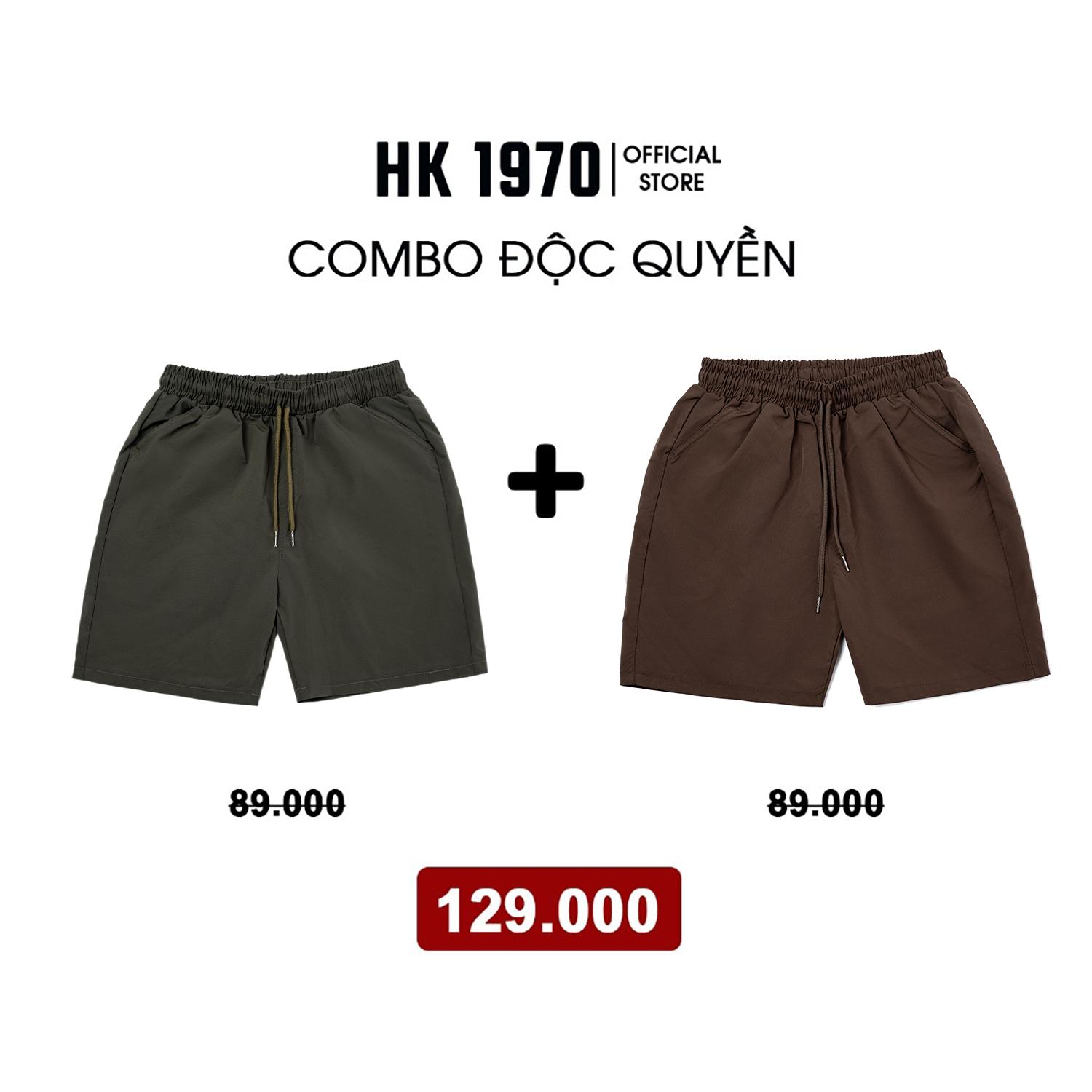 [HK1970 x THÀNH ĐƠN GIẢN] Quần Short Gió Basic Nam Nữ Unisex Chất Vải Gió Cao Cấp Mềm Mịn Form Ống Ngang Gối Q211