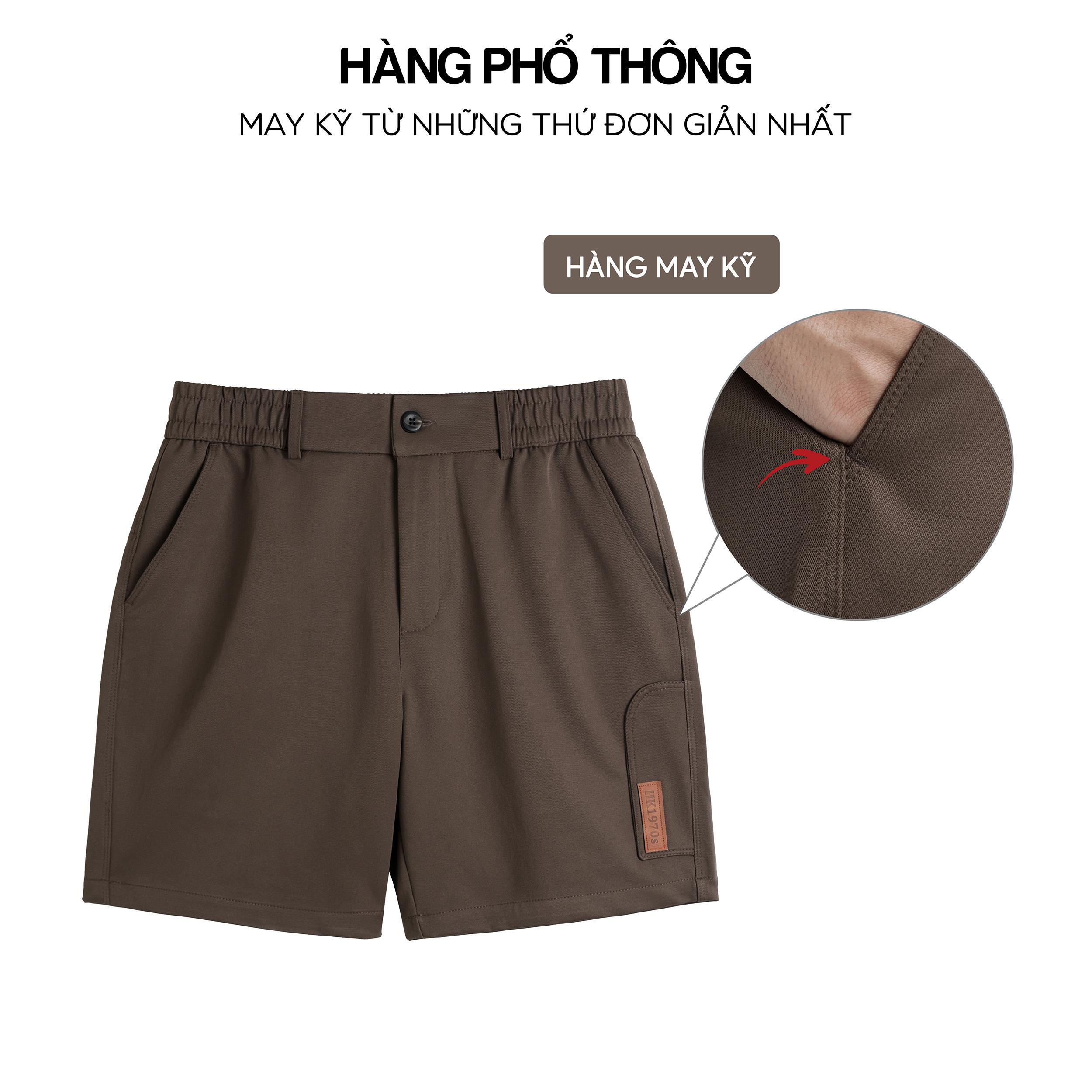 Quần Short Kaki Nam [Form Trên Gối] Vải Kaki Đài Co Giãn Nhẹ Không Nhăn Xù Bai Nhão Mặc Mùa Hè Thoải Mái Q245