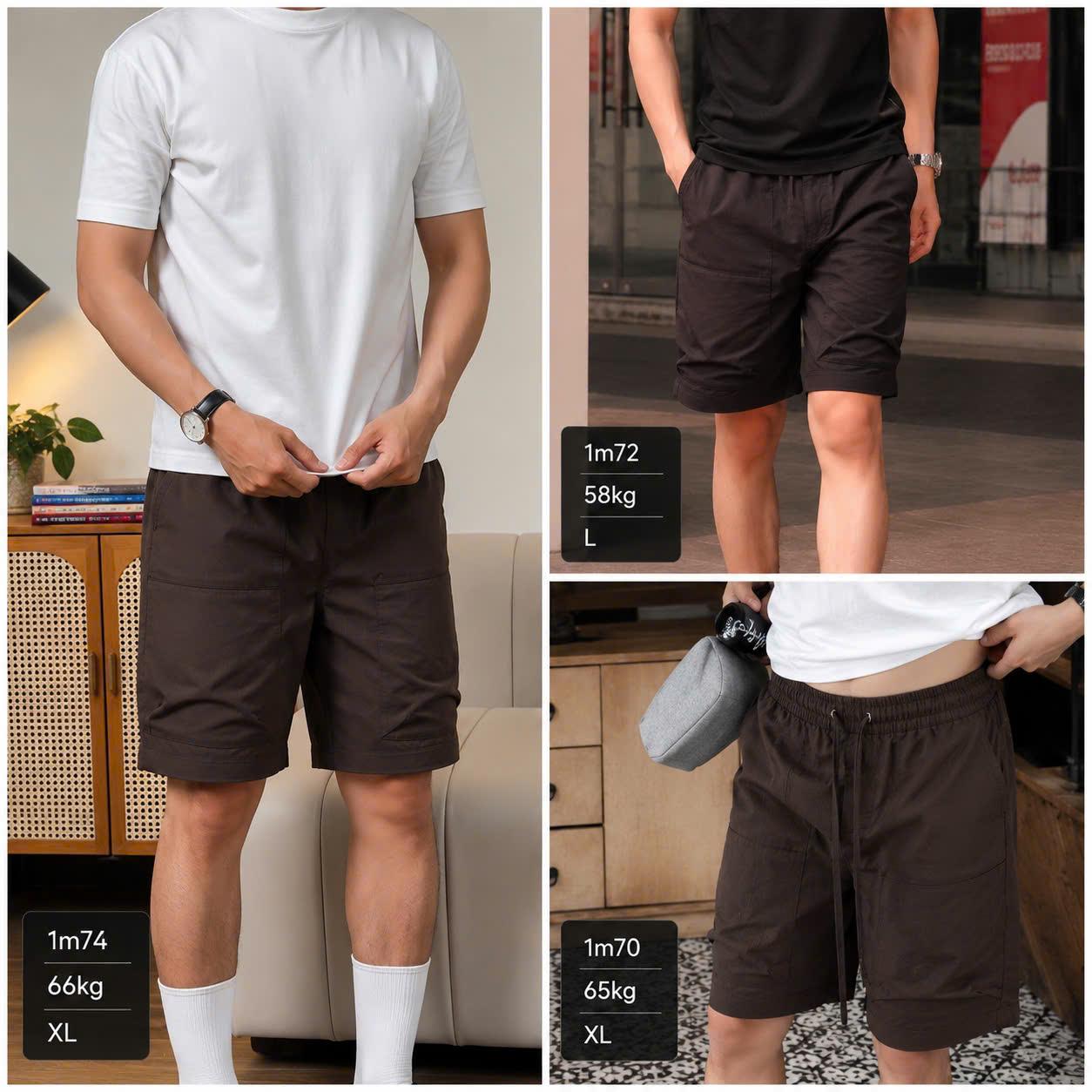 Quần Short Kaki [Form Ngang Gối] Vải Kaki Gió Cao Cấp Co Giãn Nhẹ 280GSM Không Nhăn Xù Bai Nhão, Vải Cao Cấp Ngoài Đanh Trong Mềm Phong Cách Năng Động Thoải Mái Q234