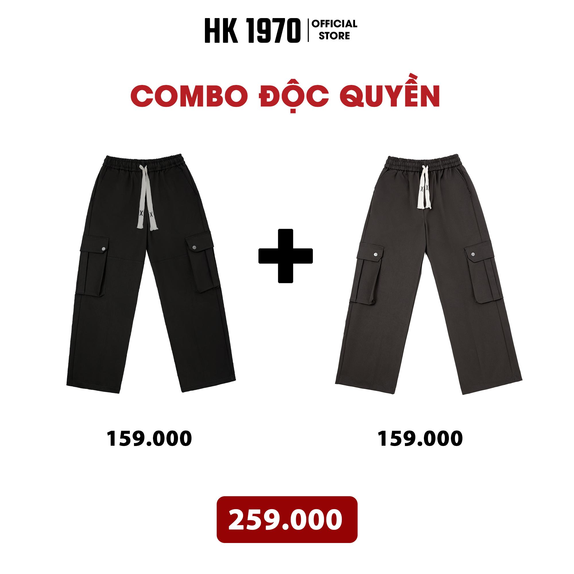 Quần Túi Hộp Dáng Suông, Quần Túi Hộp Vải KaKi Nam Nữ Phong Cách Đường Phố Đơn Giản Basic Q219 Menswear Pants Kaki