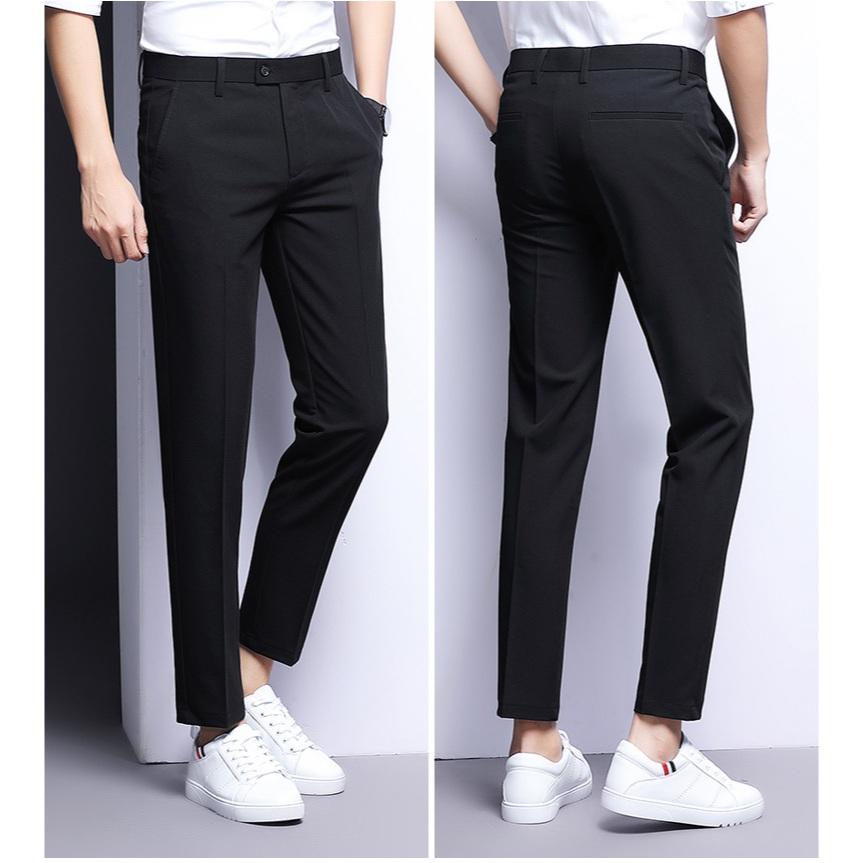 Quần âu nam, quần tây nam phong cách hàn quốc form slimfit đẹp cùng chất vải tuyết mưa ống côn Q181 Menswear Pants