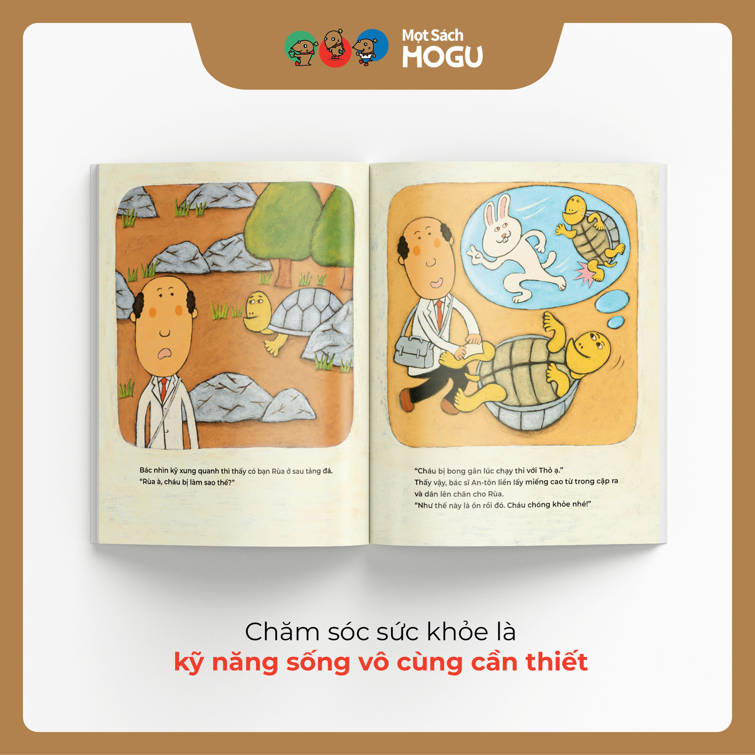 Hình ảnh trong sách Ehon Bác sĩ An-tôn dạy bé thấu hiểu và giúp đỡ