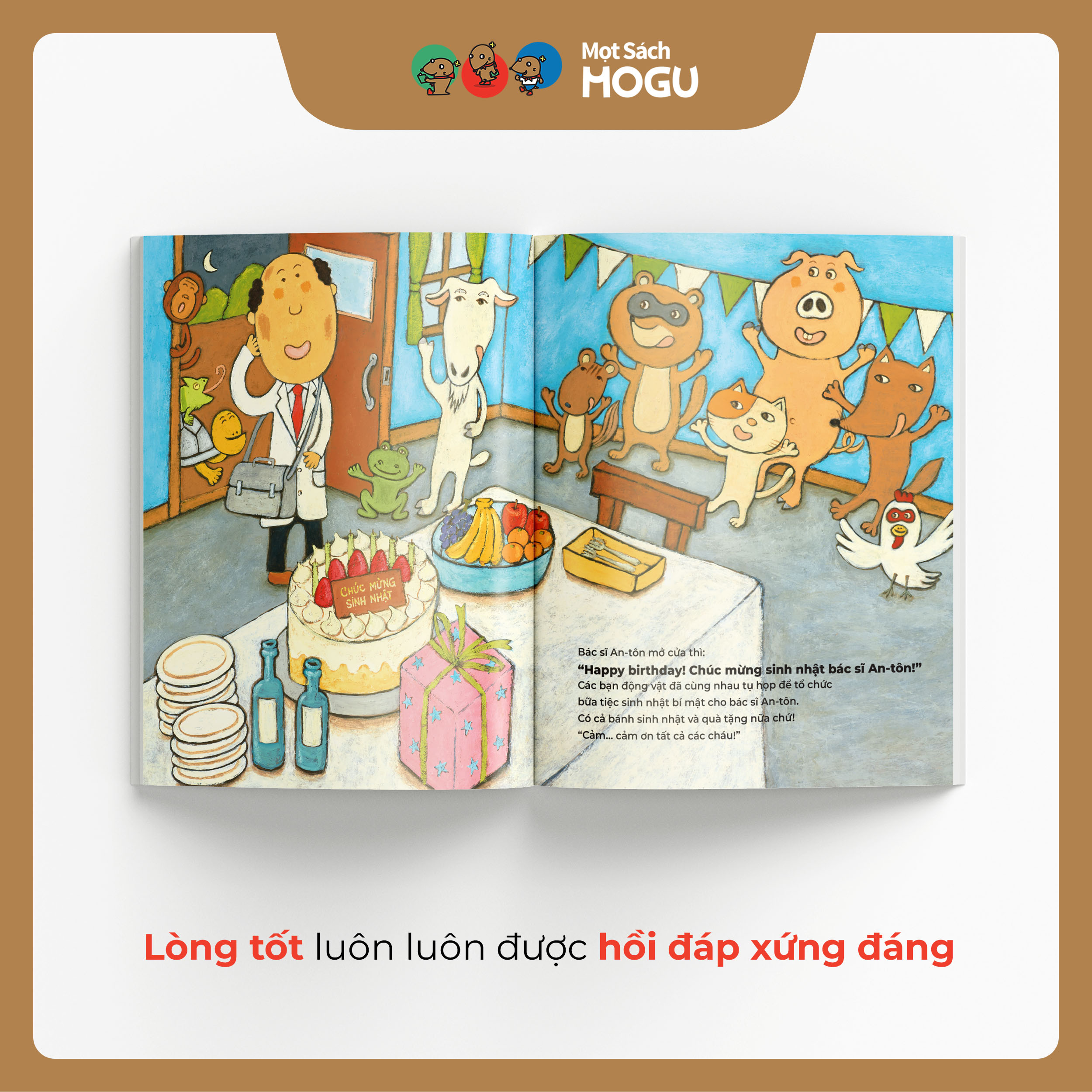 Ba mẹ đọc Ehon Bác sĩ An-tôn cùng bé 3 tuổi rèn kỹ năng quan sát