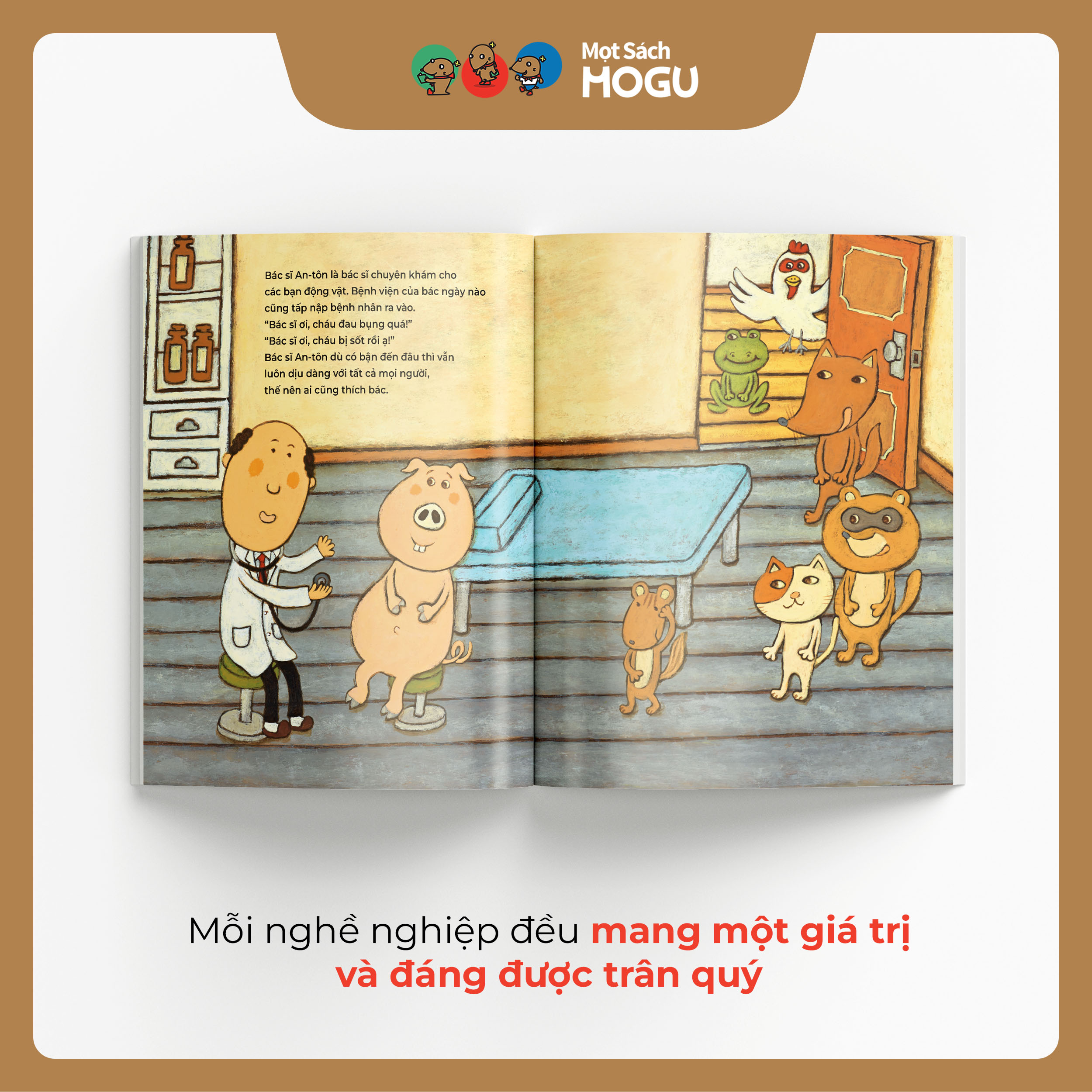 Ba mẹ đọc Ehon Bác sĩ An-tôn cùng bé 3 tuổi rèn kỹ năng quan sát