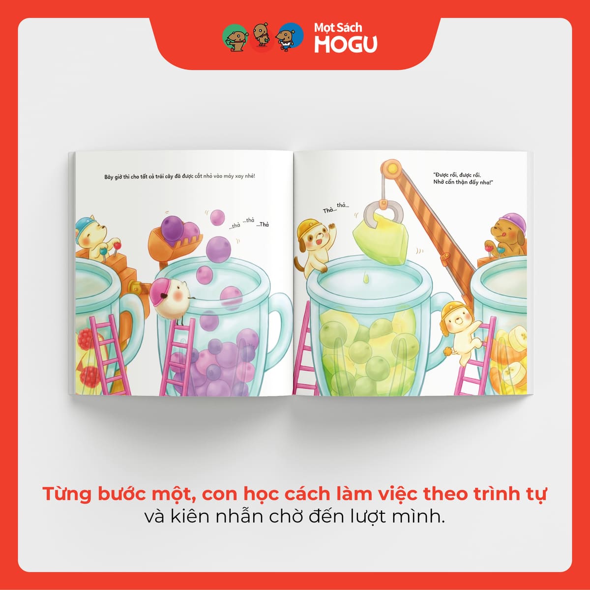 Bạn Pokopoko làm sinh tố trái cây