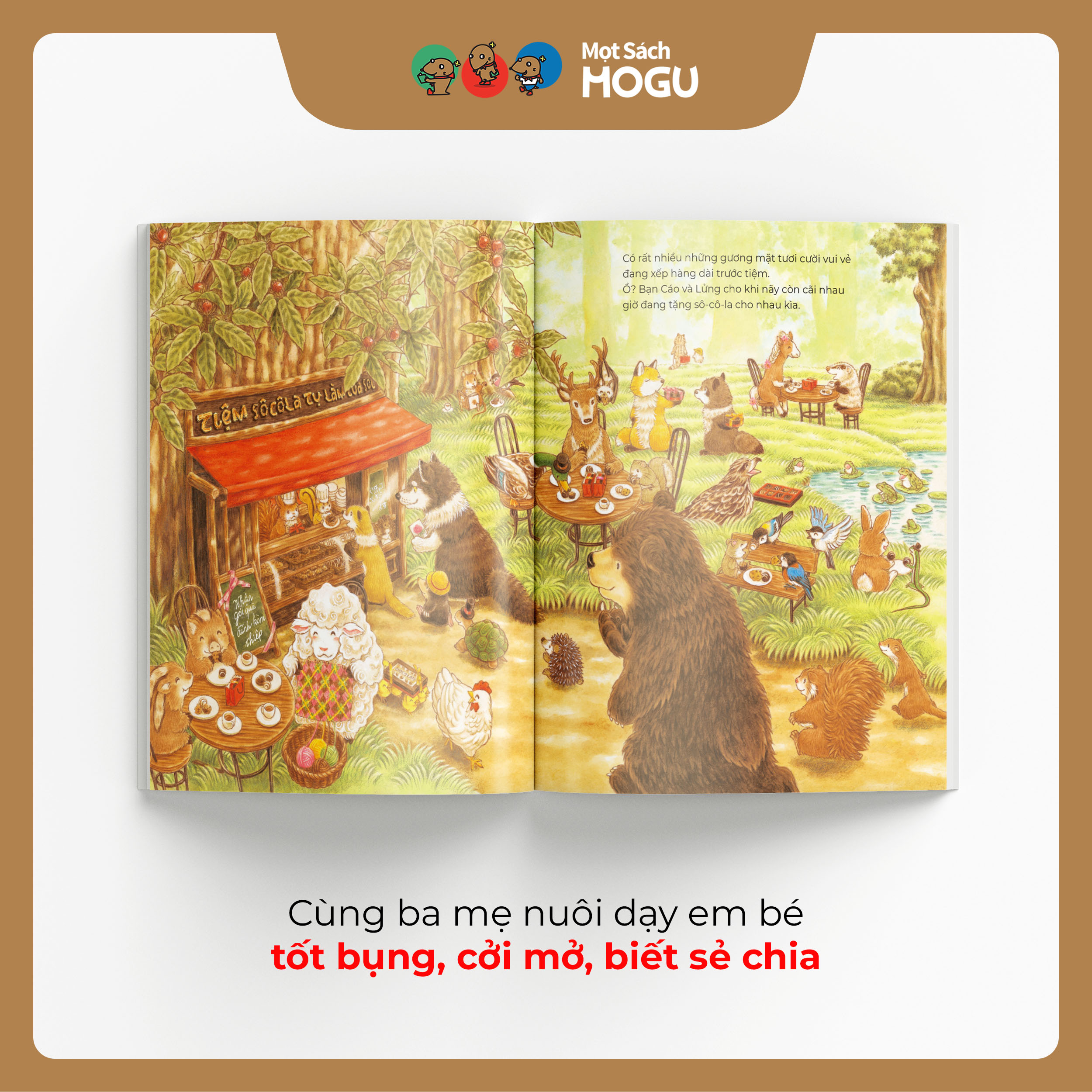 Tiệm Sô Cô La Lừng Danh | Ehon cho bé từ 3 tuổi | Thưởng thức niềm vui & sẻ chia