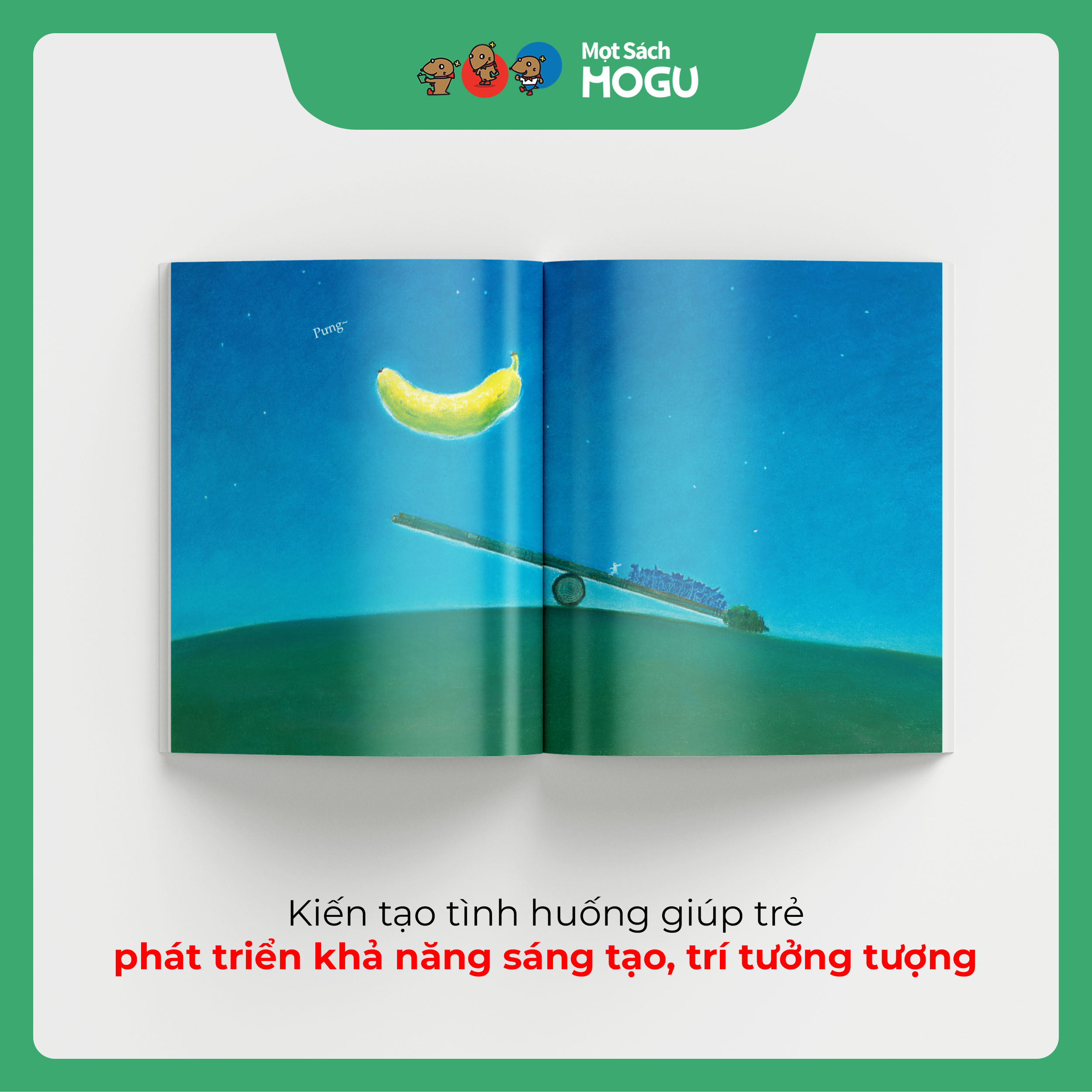 Sách Ehon cho bé 3-6 tuổi |Chúng Tớ Ăn Mất Trăng Rồi!