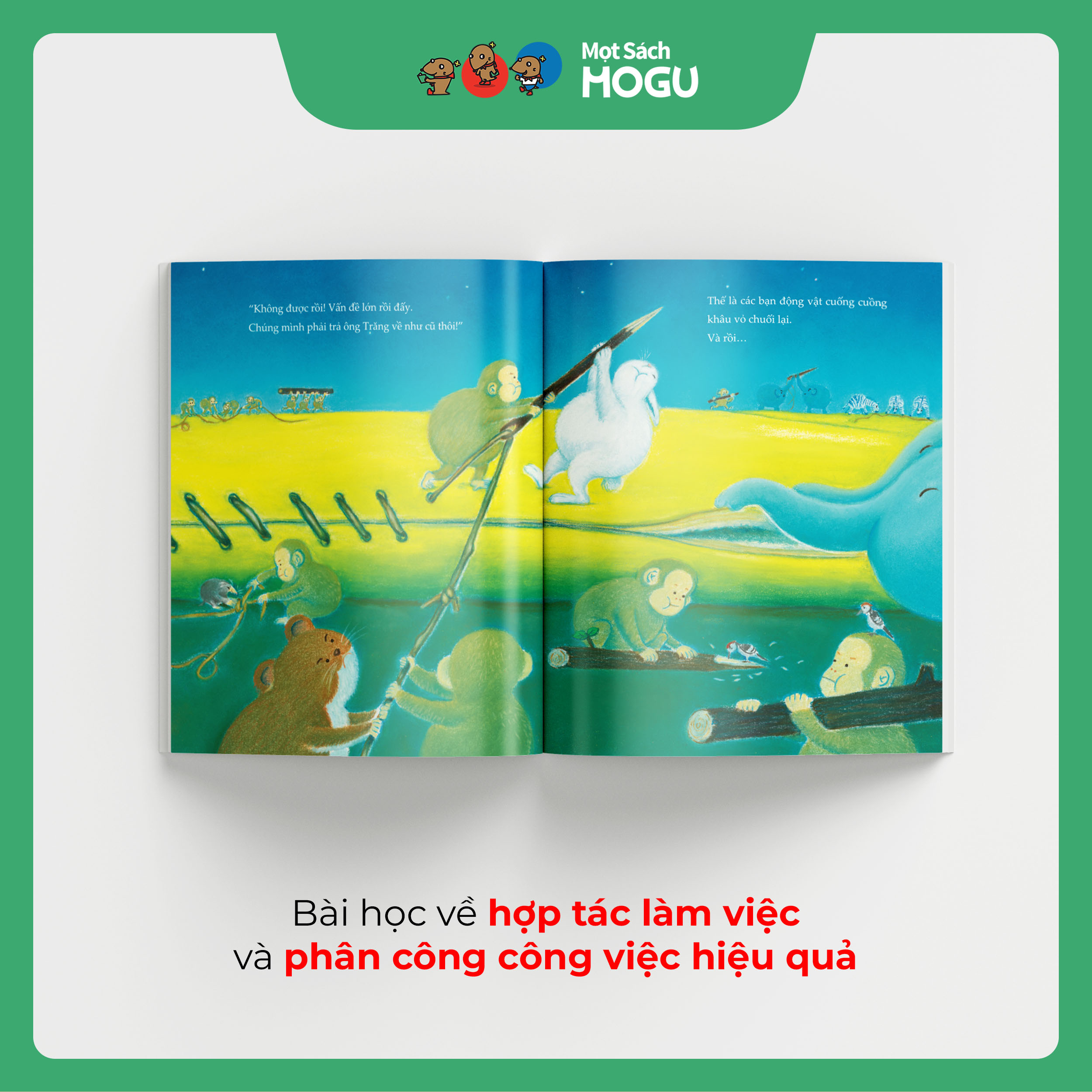 Sách Ehon cho bé 3-6 tuổi |Chúng Tớ Ăn Mất Trăng Rồi!