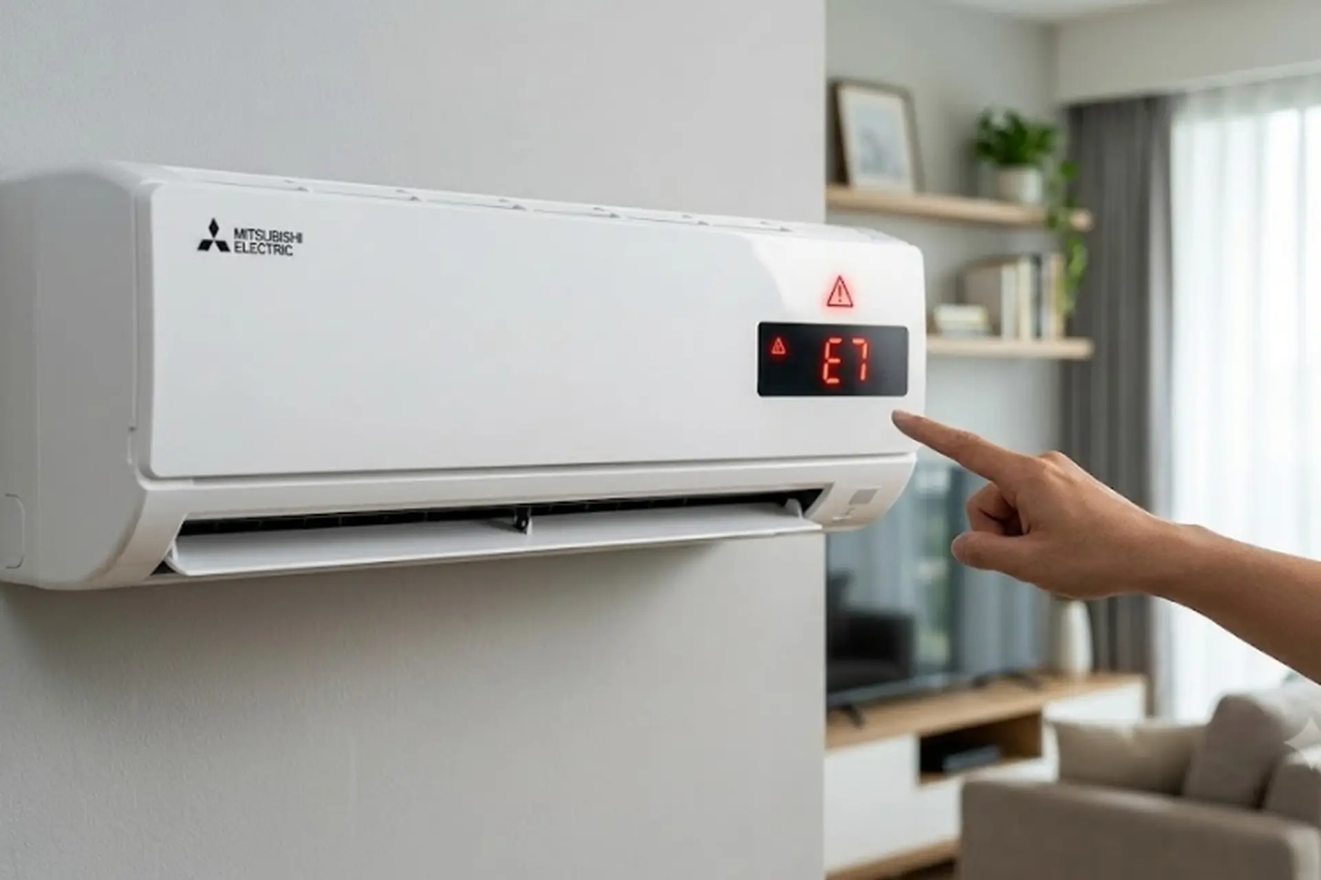 Máy lạnh Mitsubishi báo lỗi E7 là gì? Xác định đúng nguyên nhân và cách sửa đúng