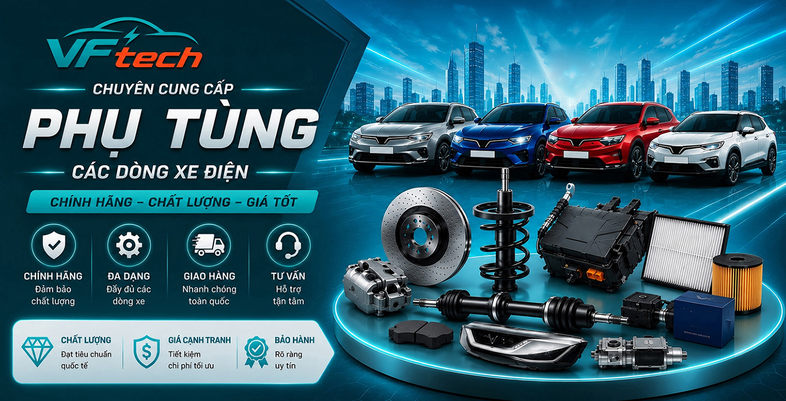 vftech phụ tùng xe ô tô điện vinfast