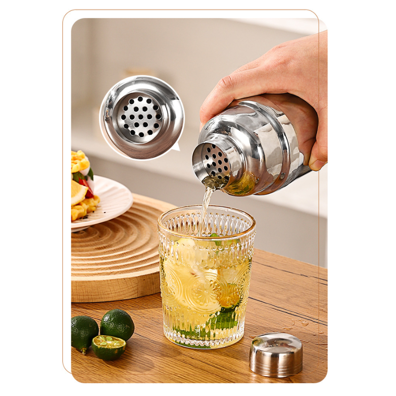 Bình lắc cocktail bằng thép không gỉ, dụng cụ pha chế inox