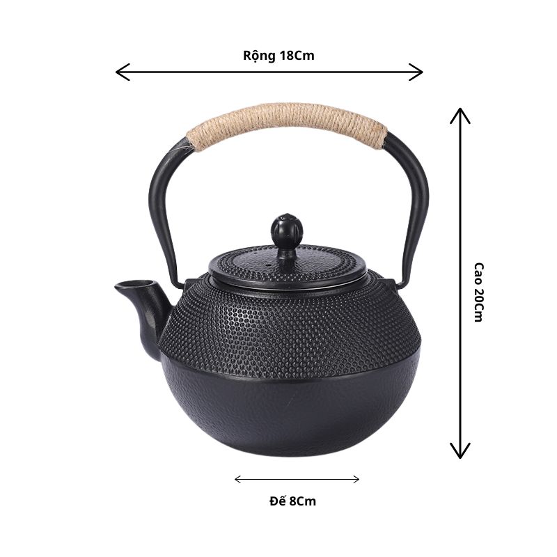 Ấm Pha Trà Gang Chịu Nhiệt – Giữ Trọn Hương Vị Trà Thủ Công