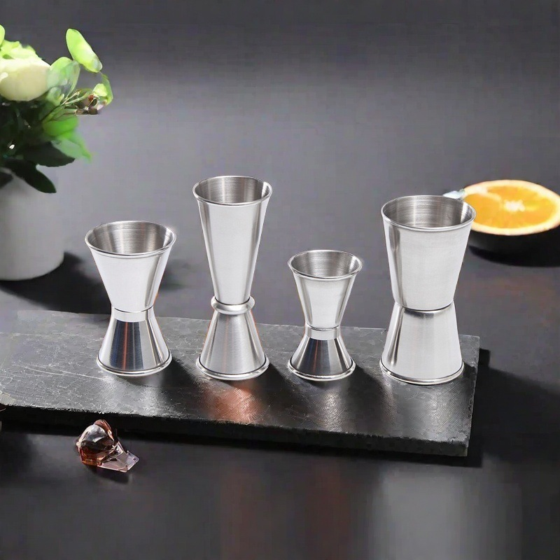 Ly đong định lượng 2 đầu làm bằng thép không gỉ 304