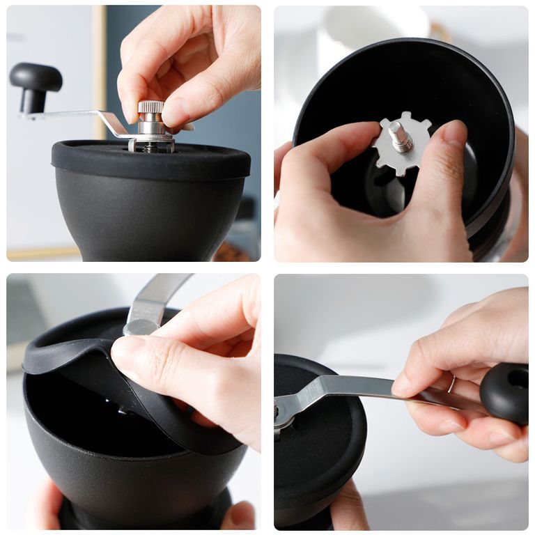 Máy Xay Cà Phê Tay Cao Cấp – Tặng Kèm Bình Thủy Tinh Borosilicate