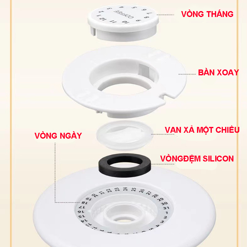 Hộp Đựng Cà Phê Inox 304 Cao Cấp – Có Van Xả Hơi, Giữ Trọn Hương Vị Nguyên Bản