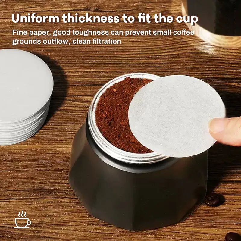 100 Phin Giấy Lọc Cà Phê Moka – Dùng Cho Máy & Pha Phin