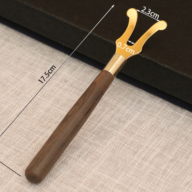 Kẹp nắp ấm trà bằng đồng nguyên chất cao cấp chống nóng (1 cái)