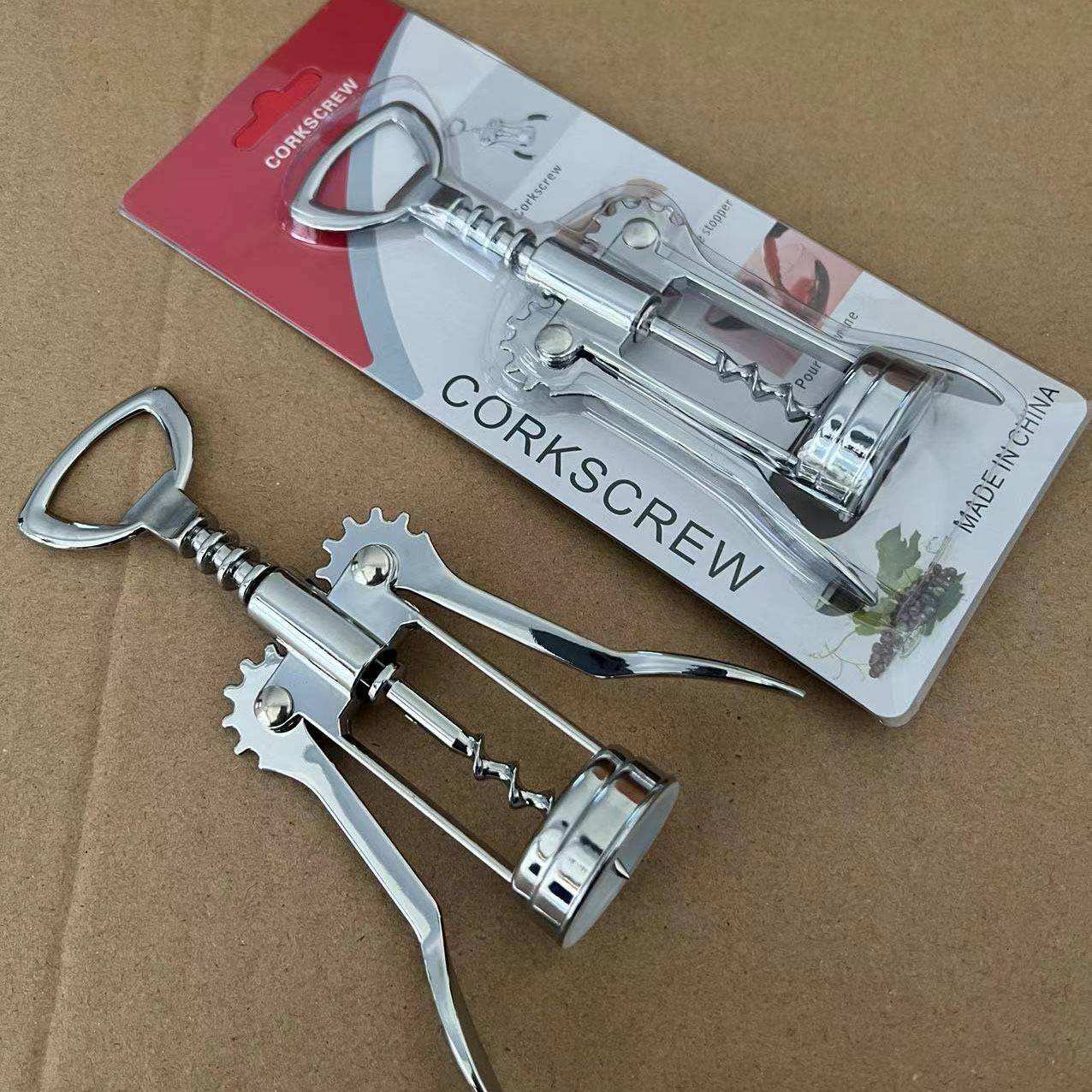 Dụng Cụ Mở Rượu Vang Inox Cao Cấp – Nhẹ Nhàng, Sang Trọng, Bền Bỉ