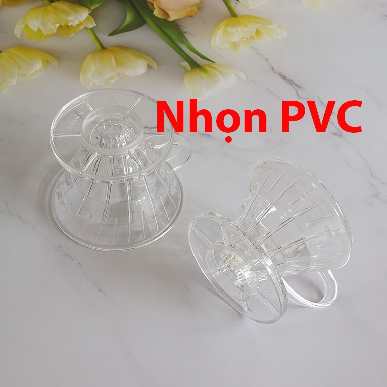 Phễu Lọc Cà Phê V60 Chịu Nhiệt – Đa Dạng Kích Cỡ, Phù Hợp Mọi Gu Pha Chế