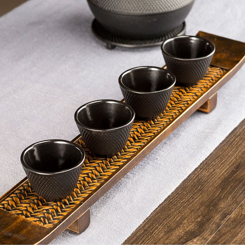 Bộ 4 Chén Uống Trà Bằng Gang – 70ml – Cổ Điển & Giữ Nhiệt Tốt