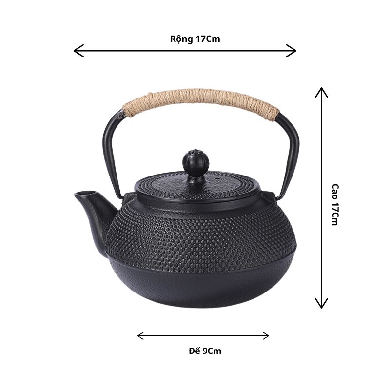 Ấm Pha Trà Gang Chịu Nhiệt – Giữ Trọn Hương Vị Trà Thủ Công