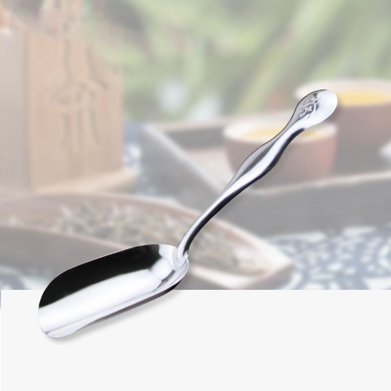 Thìa Múc Lá Trà – Bột Cà Phê Inox Cao Cấp Chống Gỉ – Nhỏ Gọn, Tiện Dụng, Sang Trọng 12cm