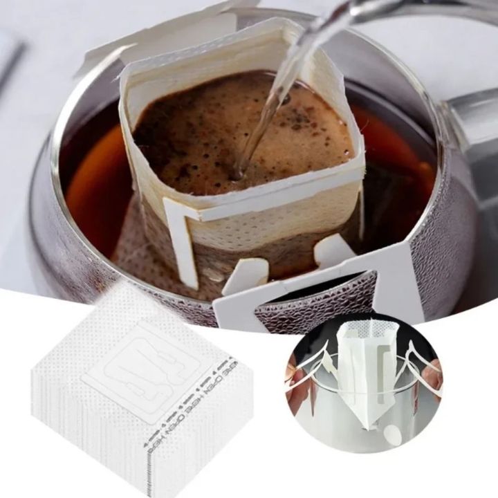 Combo 50 Phin Pha Cà Phê Chiết Xuất Nhanh – Túi Lọc Treo Tai Cafe Tiện Lợi
