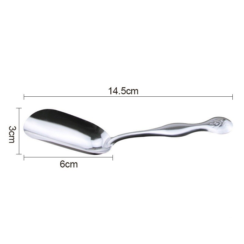 Thìa Múc Lá Trà – Bột Cà Phê Inox Cao Cấp Chống Gỉ – Nhỏ Gọn, Tiện Dụng, Sang Trọng 12cm