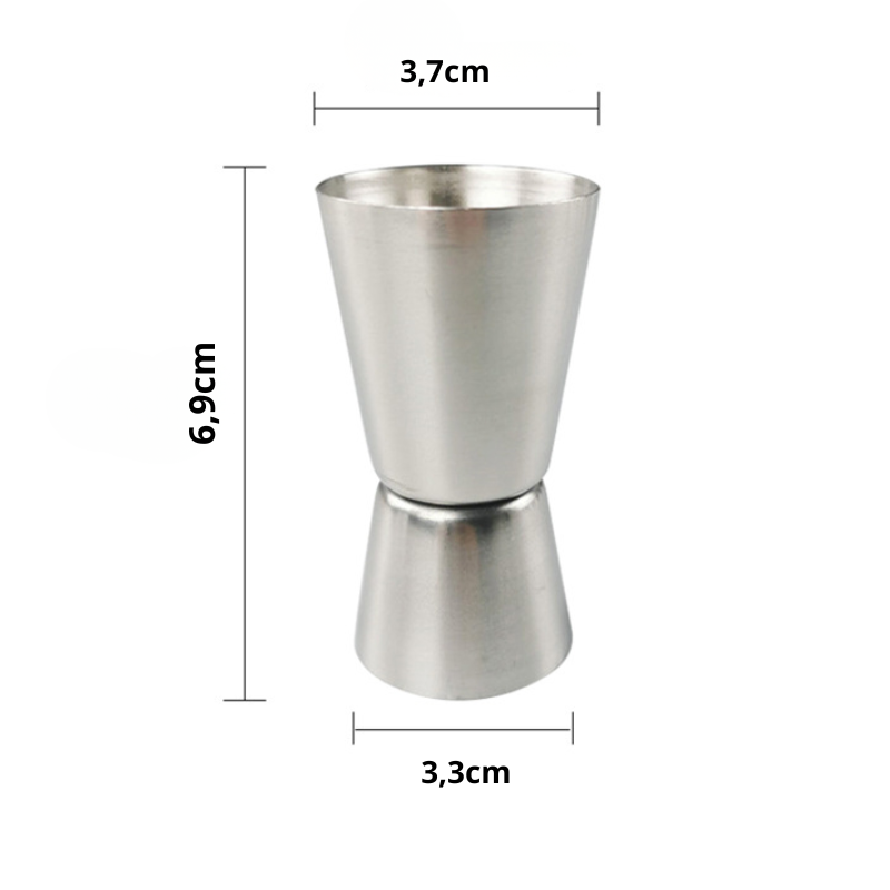 Ly đong định lượng 2 đầu làm bằng thép không gỉ 304