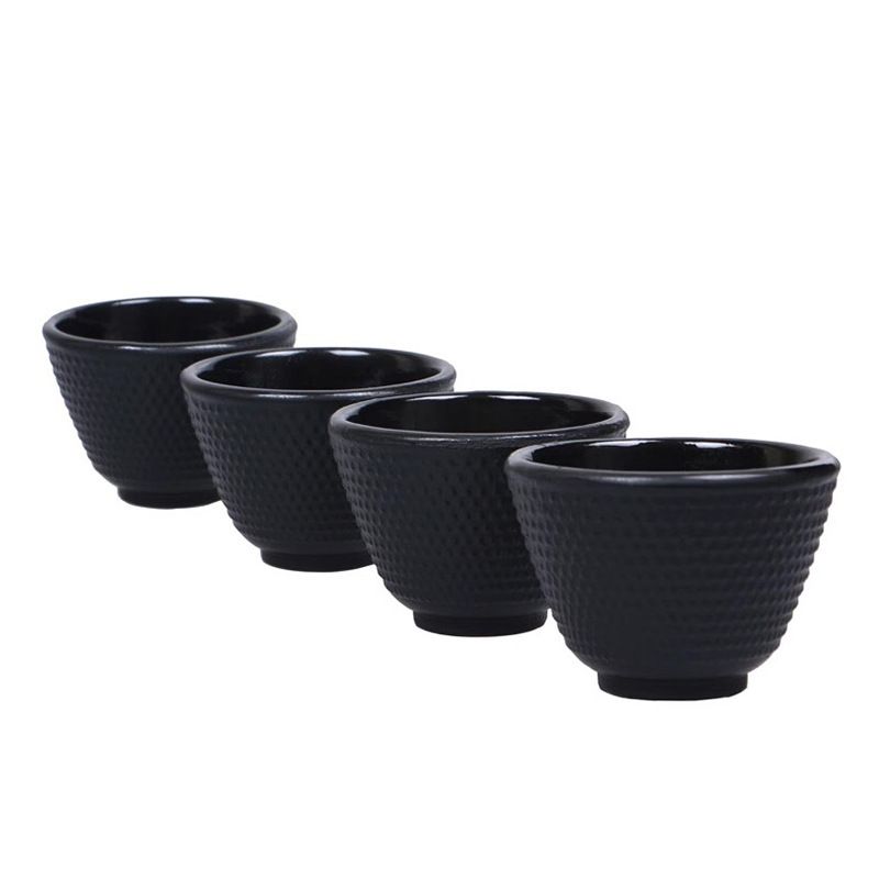 Bộ 4 Chén Uống Trà Bằng Gang – 70ml – Cổ Điển & Giữ Nhiệt Tốt