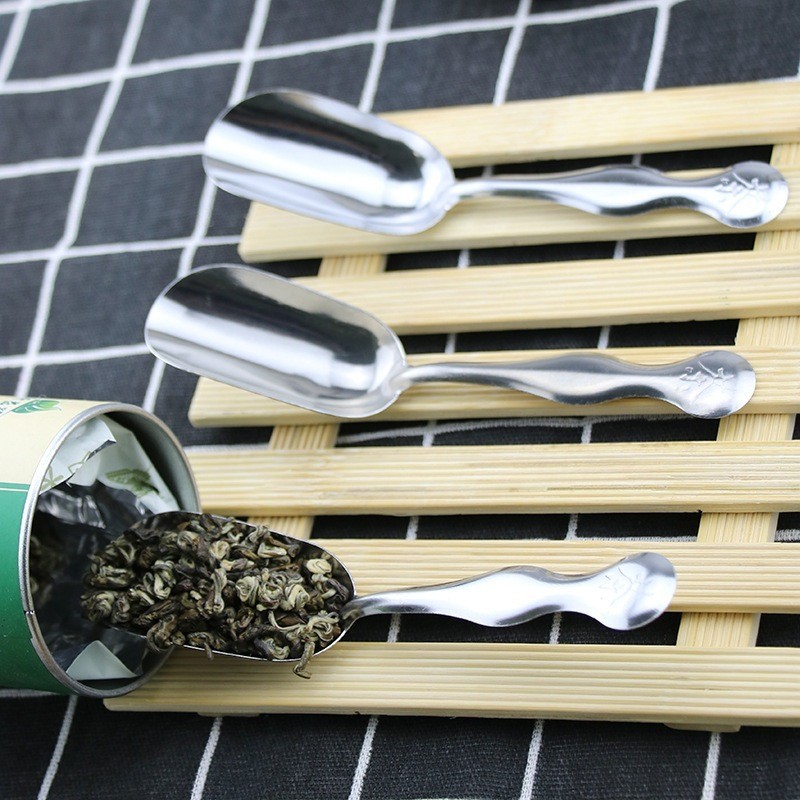 Thìa Múc Lá Trà – Bột Cà Phê Inox Cao Cấp Chống Gỉ – Nhỏ Gọn, Tiện Dụng, Sang Trọng 12cm