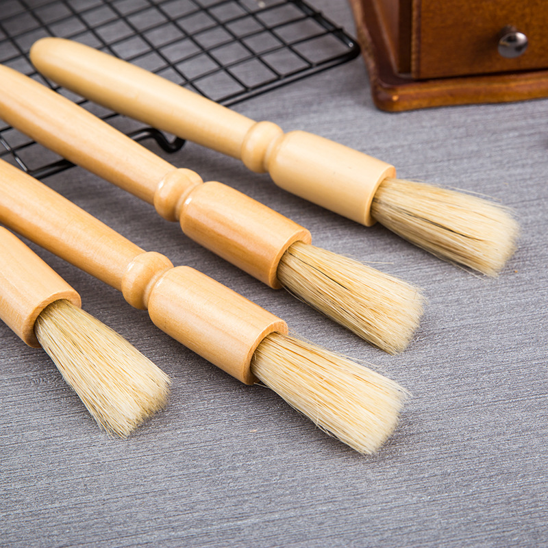 Chổi Quét Máy Xay Cà Phê – Chổi Gỗ Làm Sạch Máy Pha Chuyên Dụng Dài 18cm