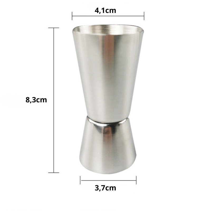 Ly đong định lượng 2 đầu làm bằng thép không gỉ 304